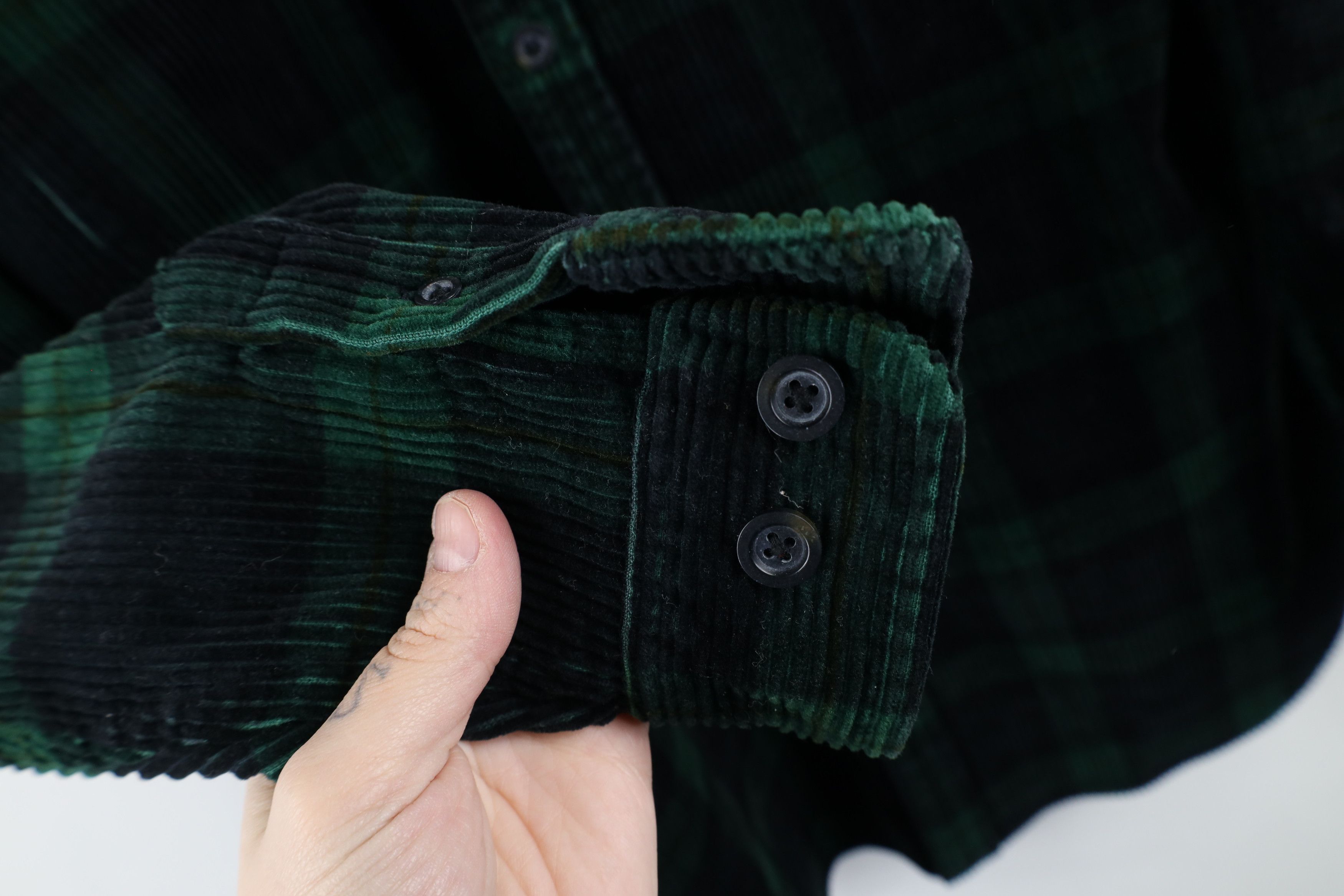 Vintage Vintage 90s Streetwear Heavyweight Button Shirt Plaid Size US L / EU 52-54 / 3 - 6 Thumbnail