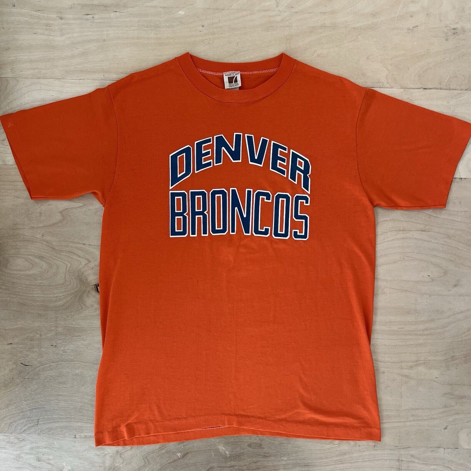 Logo 7 × Vintage Vintage Denver Broncos Shirt L Orange 70s NFL Football Size US L / EU 52-54 / 3 - 2 Thumbnail