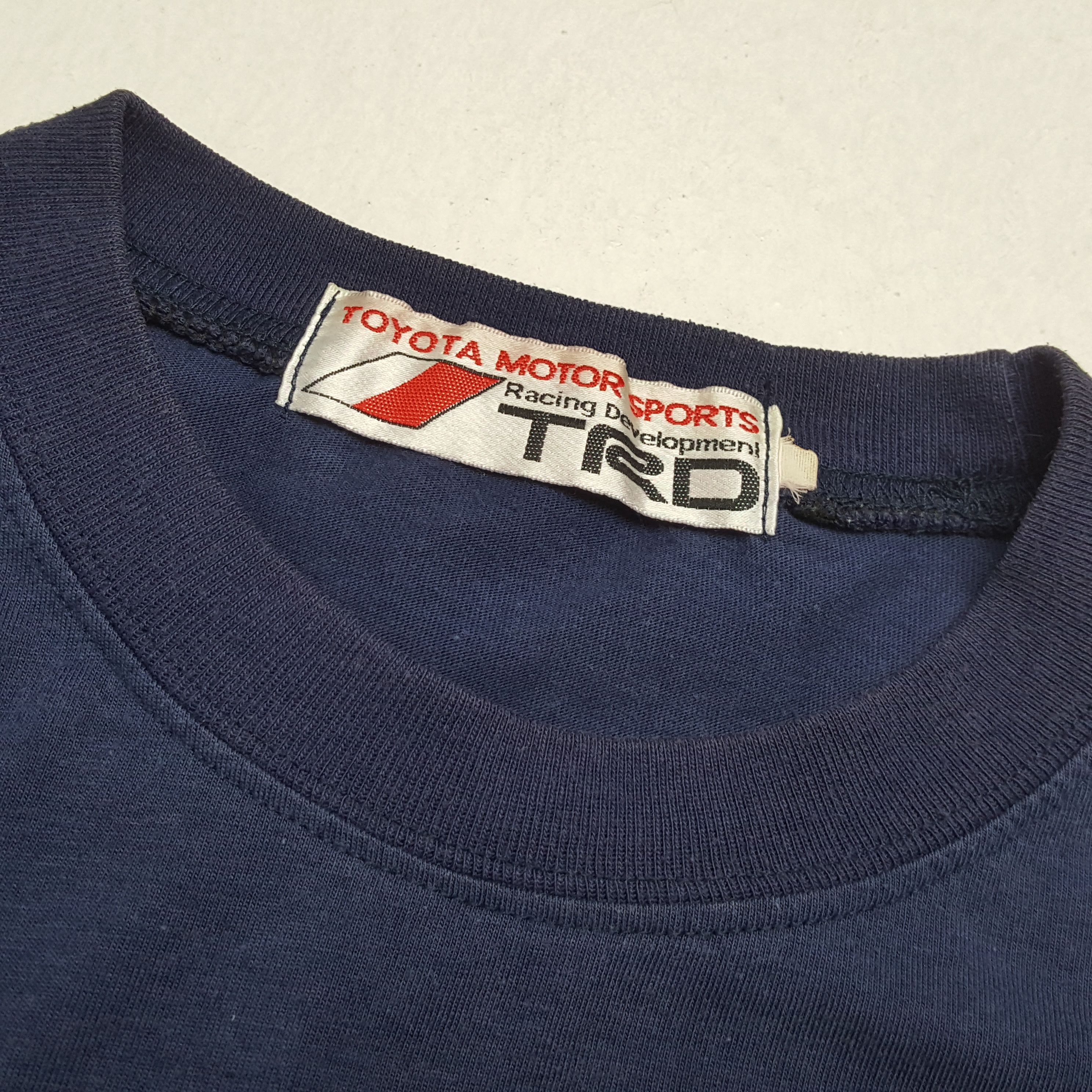 Japanese Brand × Vintage TRD TOYOTA MOTOR SPORTS RACING Japanese Tshirt Size US M / EU 48-50 / 2 - 7 Thumbnail