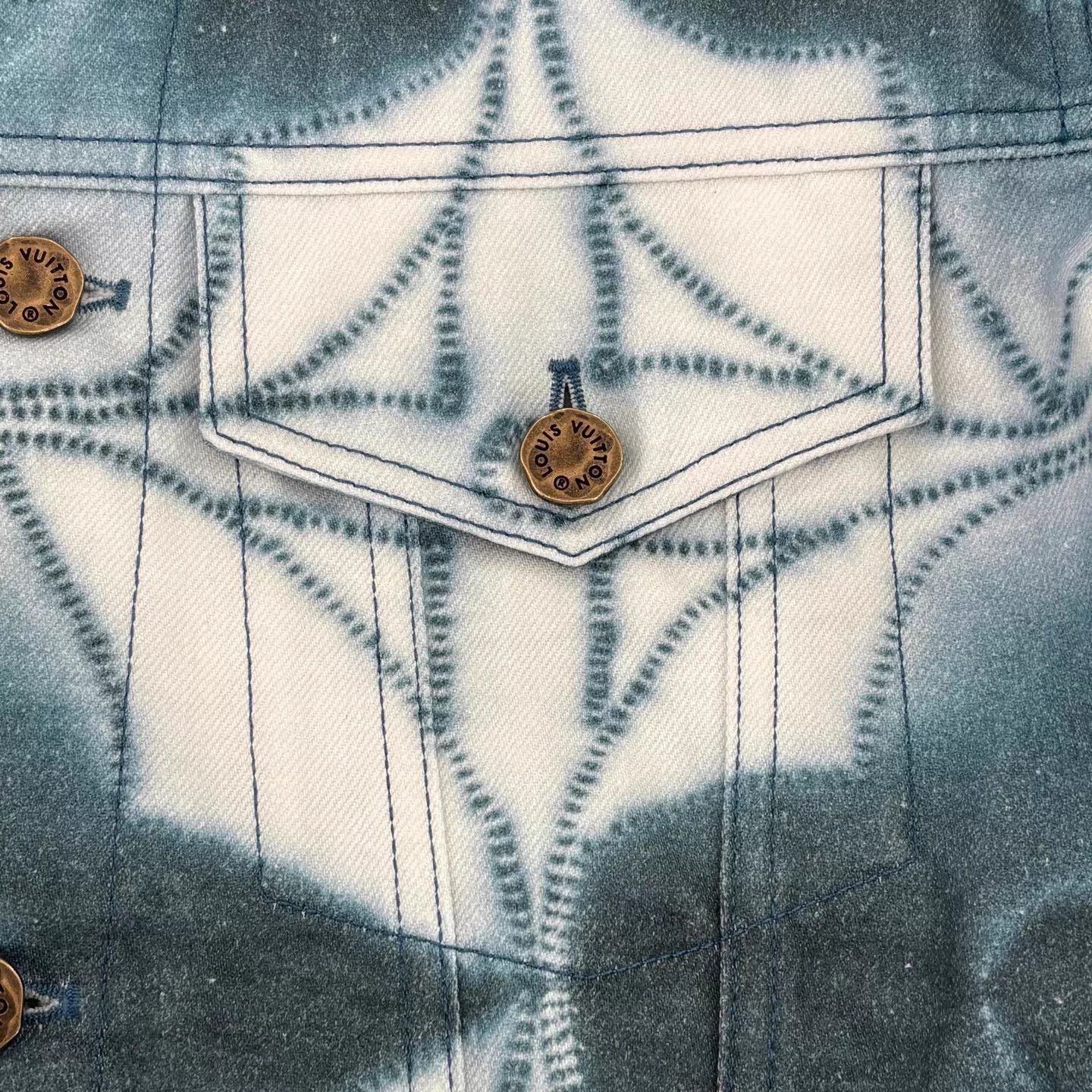Louis Vuitton LV Tie-Dye Monogram Denim Jacket 50 New Size US M / EU 48-50 / 2 - 7 Thumbnail