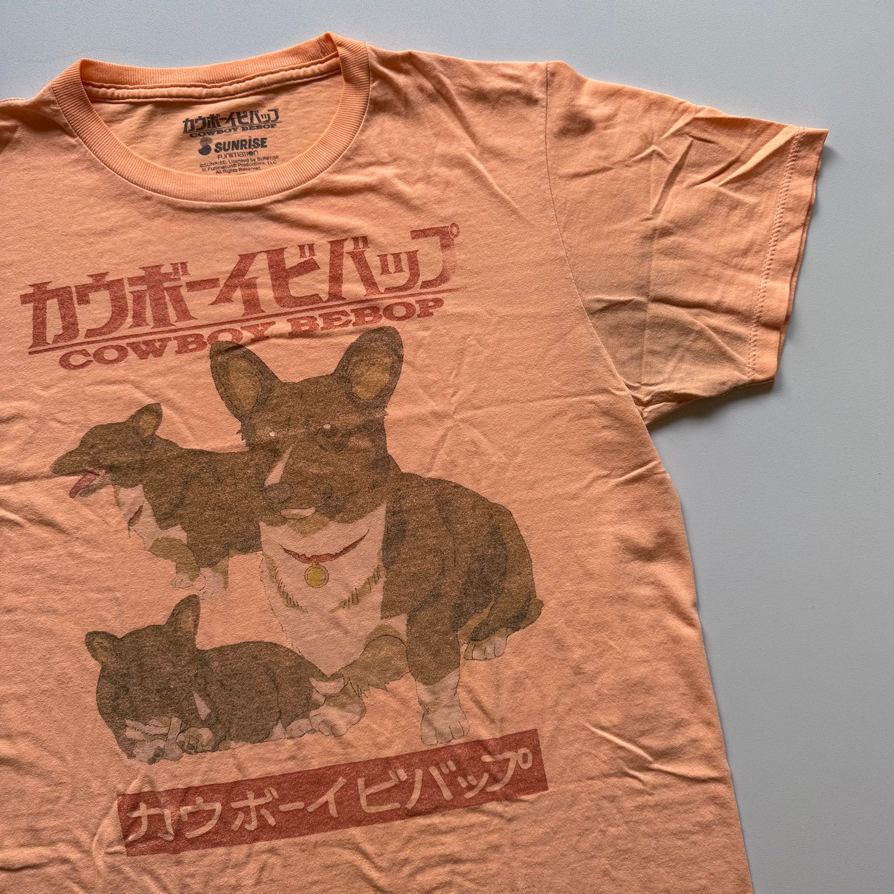 Vintage 2010s Vintage Cowboy Bebop Ein Corgi Sunrise Funimation Tee Size US M / EU 48-50 / 2 - 2 Thumbnail