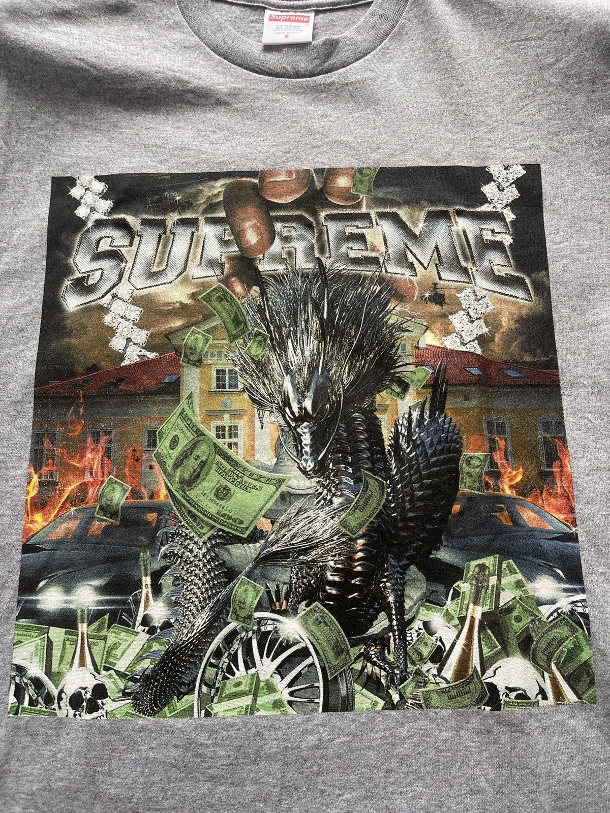 Supreme Supreme Godzilla Tee Grailed