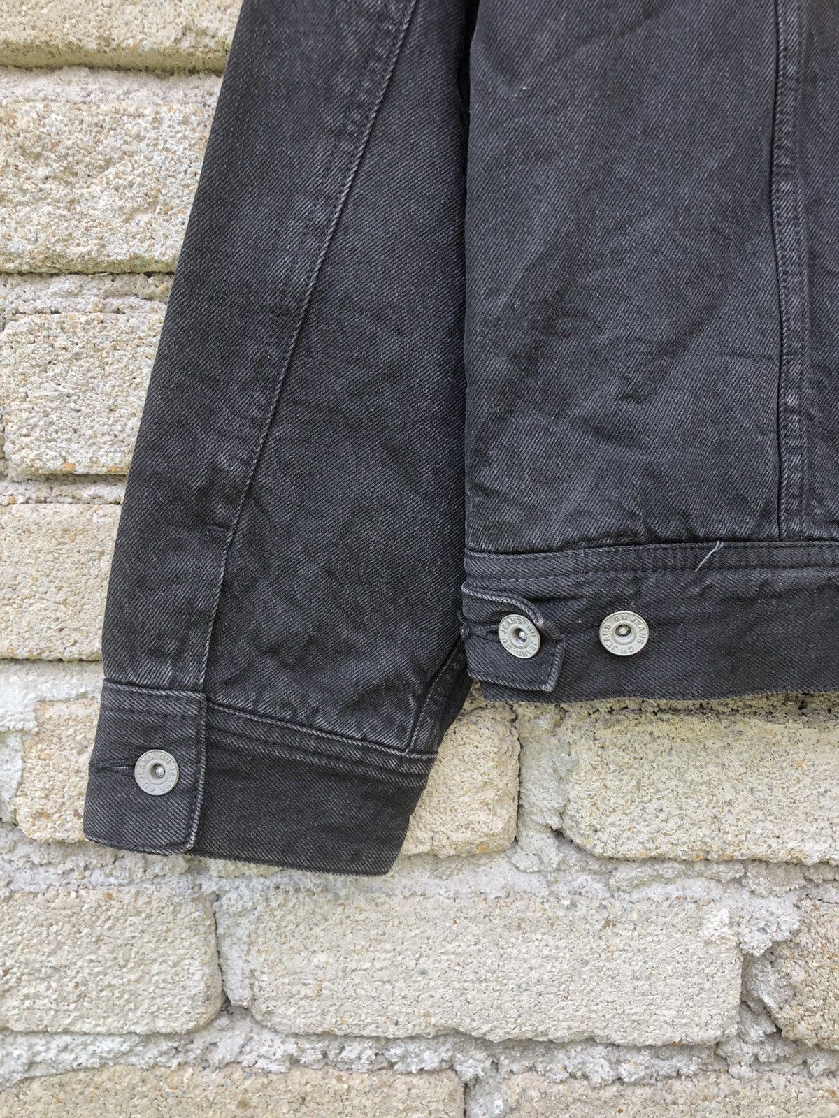 Vintage Vintage 90s Sunfaded Gu Jeans Sherpa Trucker Jeans Jacket Size US L / EU 52-54 / 3 - 16 Thumbnail