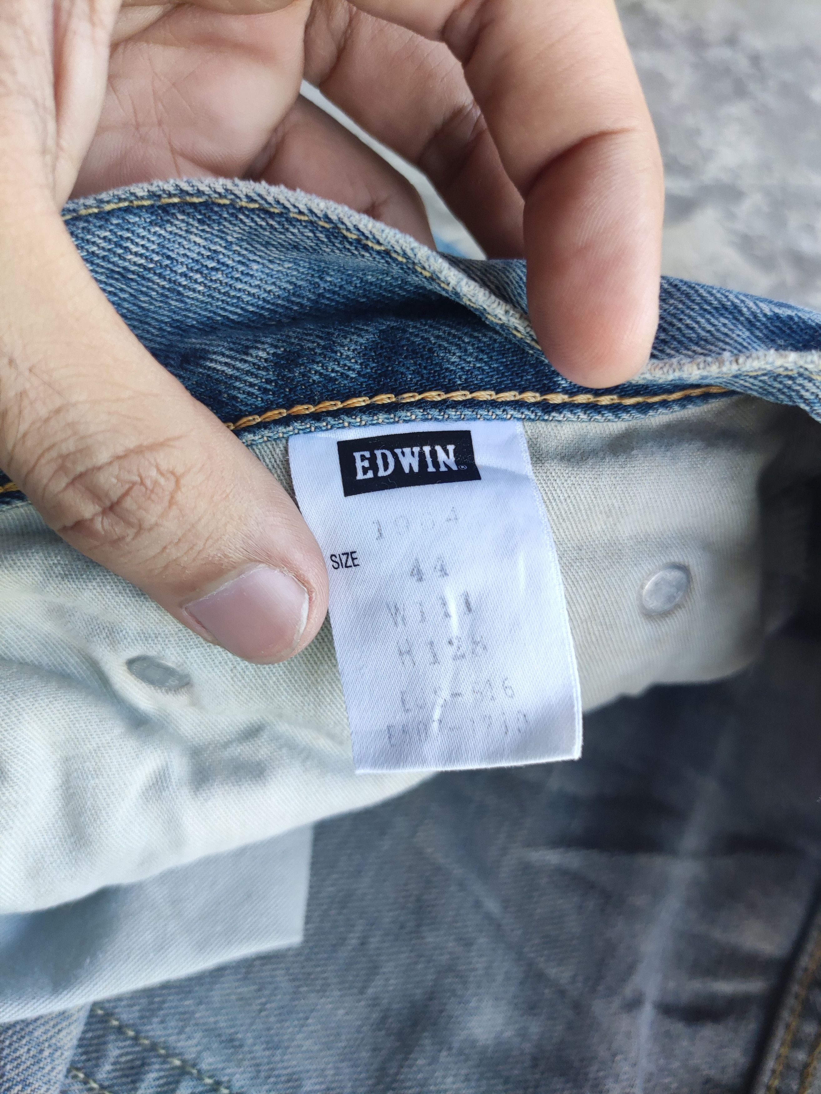 Edwin Vintage Edwin Brand baggy Denim Faded Ripped Pants Size US 44 / EU 60 - 8 Thumbnail