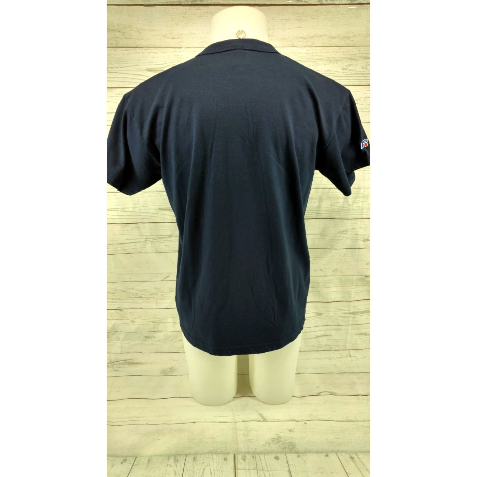 Vintage Russell Men's M Cotton Aquasox Athletic T-Shirt Navy Blue Shirt Athletic Mens Size US M / EU 48-50 / 2 - 6 Thumbnail