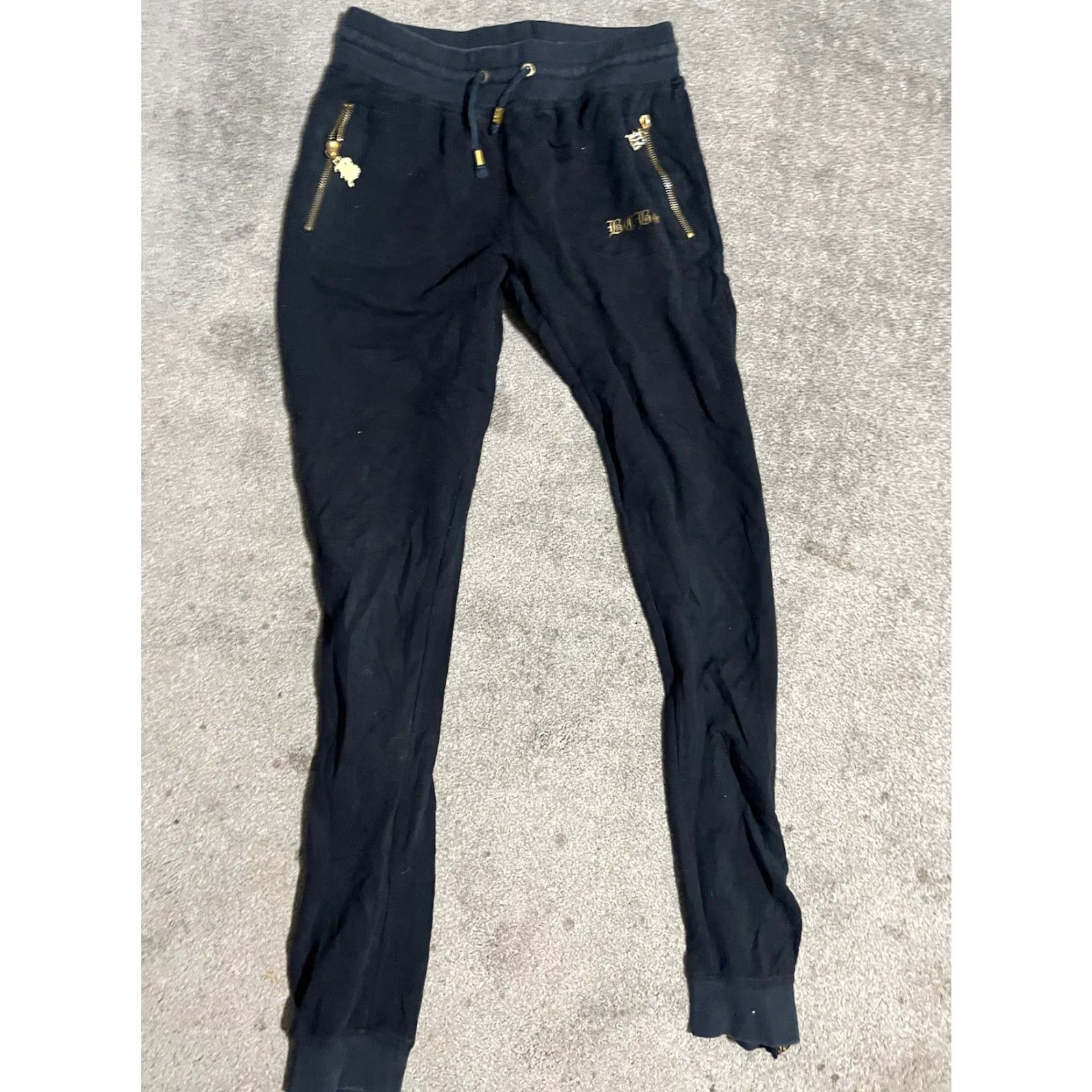 Bcbgmaxazria BCBG MAX AZRIA Sweatpants Woman Size Small Black Cotton Blend Vintage Size 28" / US 6 / IT 42 - 2 Thumbnail