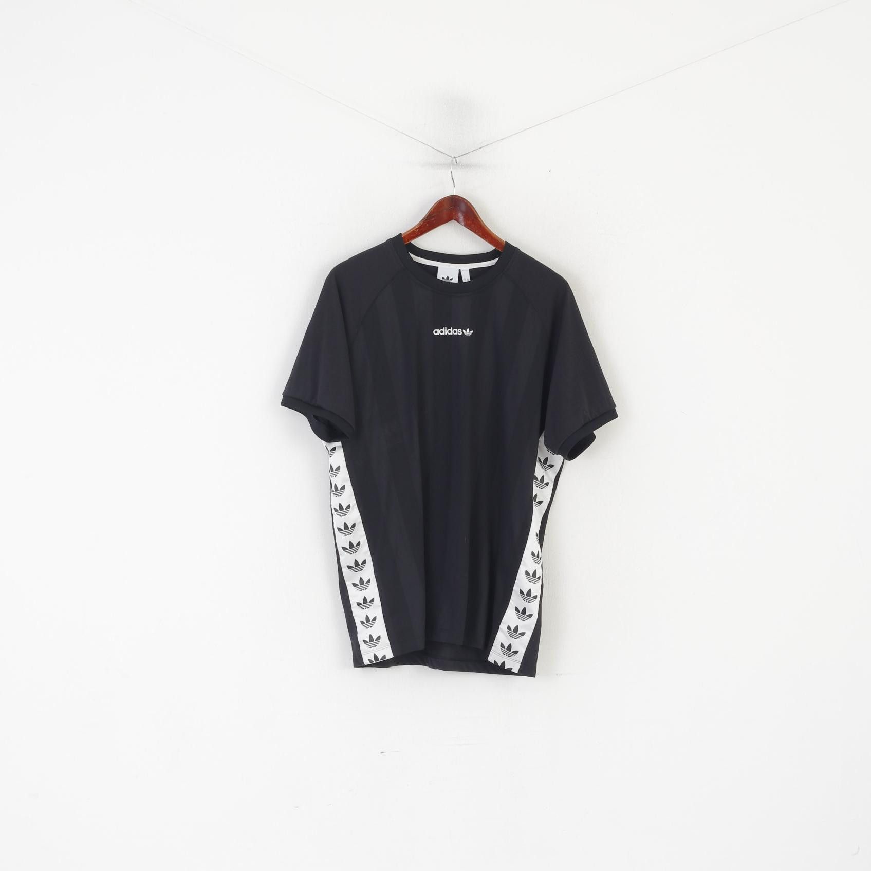 Adidas Adidas Men XL Shirt Black Shiny Inserts 5590 Size US XL / EU 56 / 4 - 2 Thumbnail