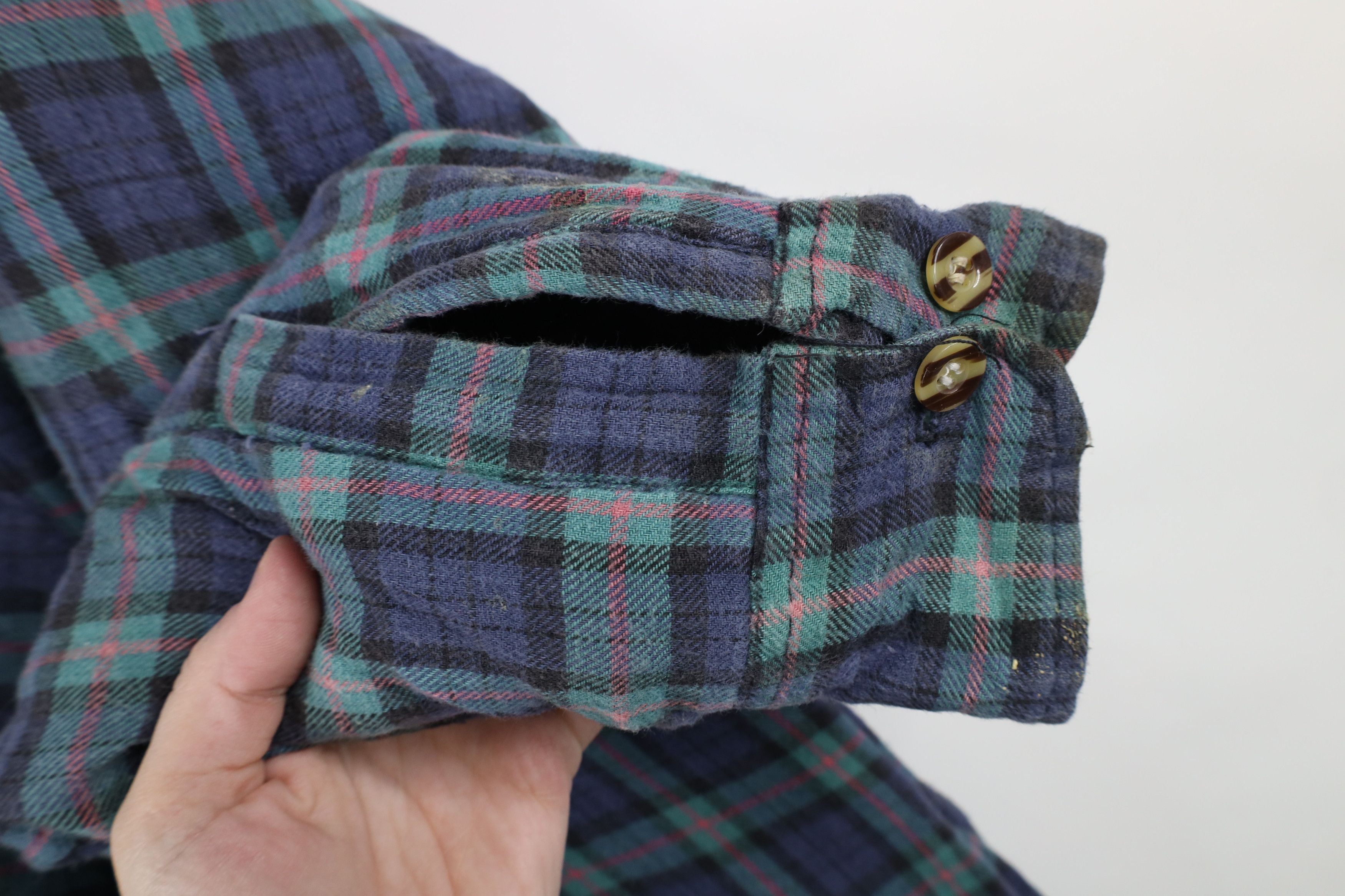 Vintage Vintage 90s Streetwear Quilted Flannel Button Shirt Jacket Size US XL / EU 56 / 4 - 4 Thumbnail