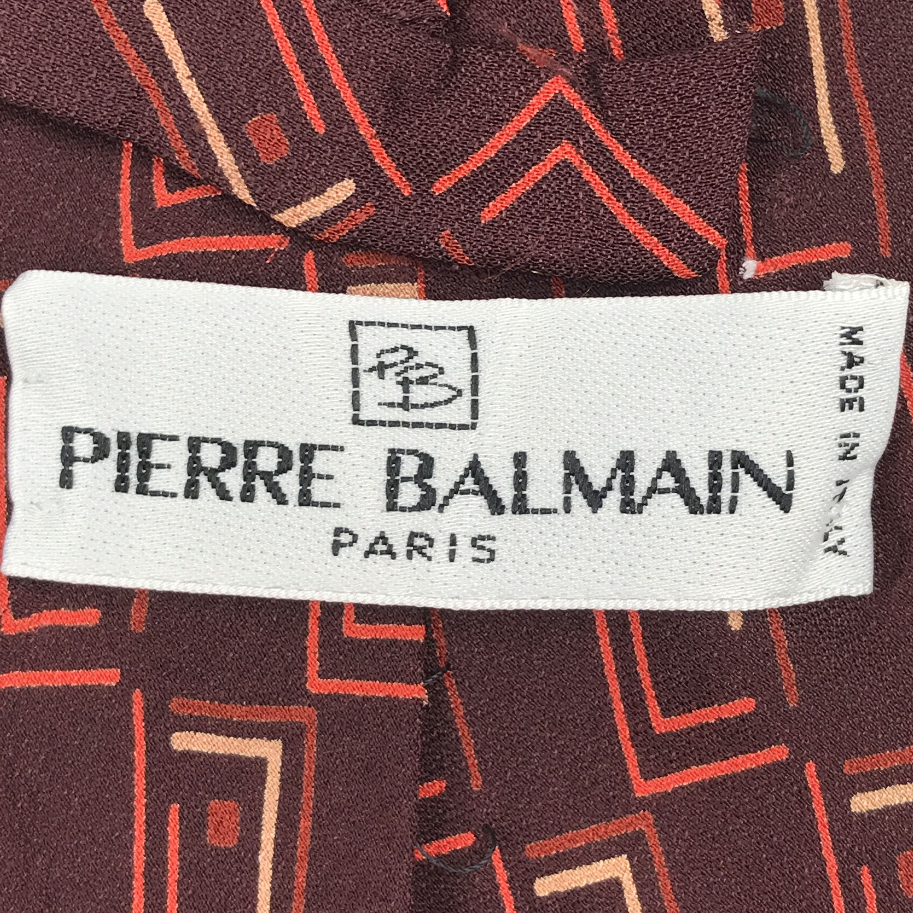 Pierre Balmain × Vintage Vintage Pierre Balmain Silk Necktie Size ONE SIZE - 8 Thumbnail