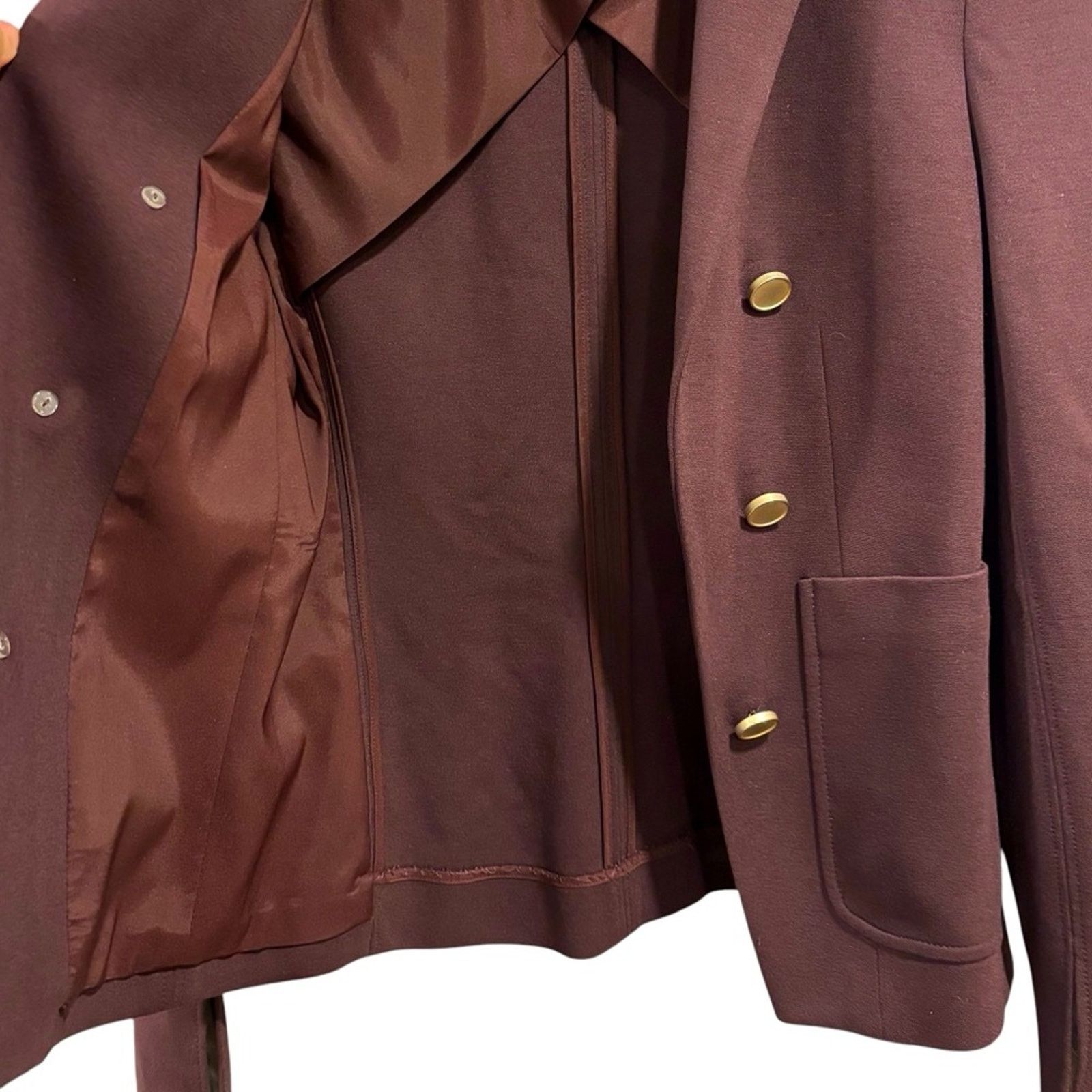 Theory THEORY Jontia K Blazer, Garnet Burgundy, Size 2 Size XS / US 0-2 / IT 36-38 - 11 Thumbnail
