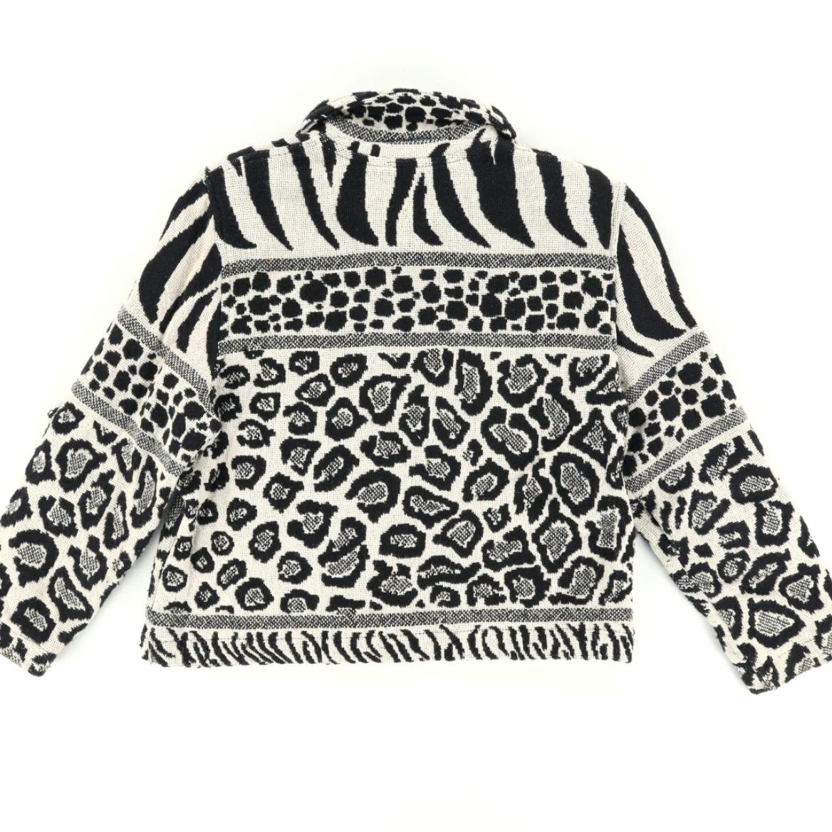 PONY Painted Pony Full Zip Animal Print All Over Print Long Sleeve Sweatshirt Women's M Shirt Size M / US 6-8 / IT 42-44 - 4 Thumbnail