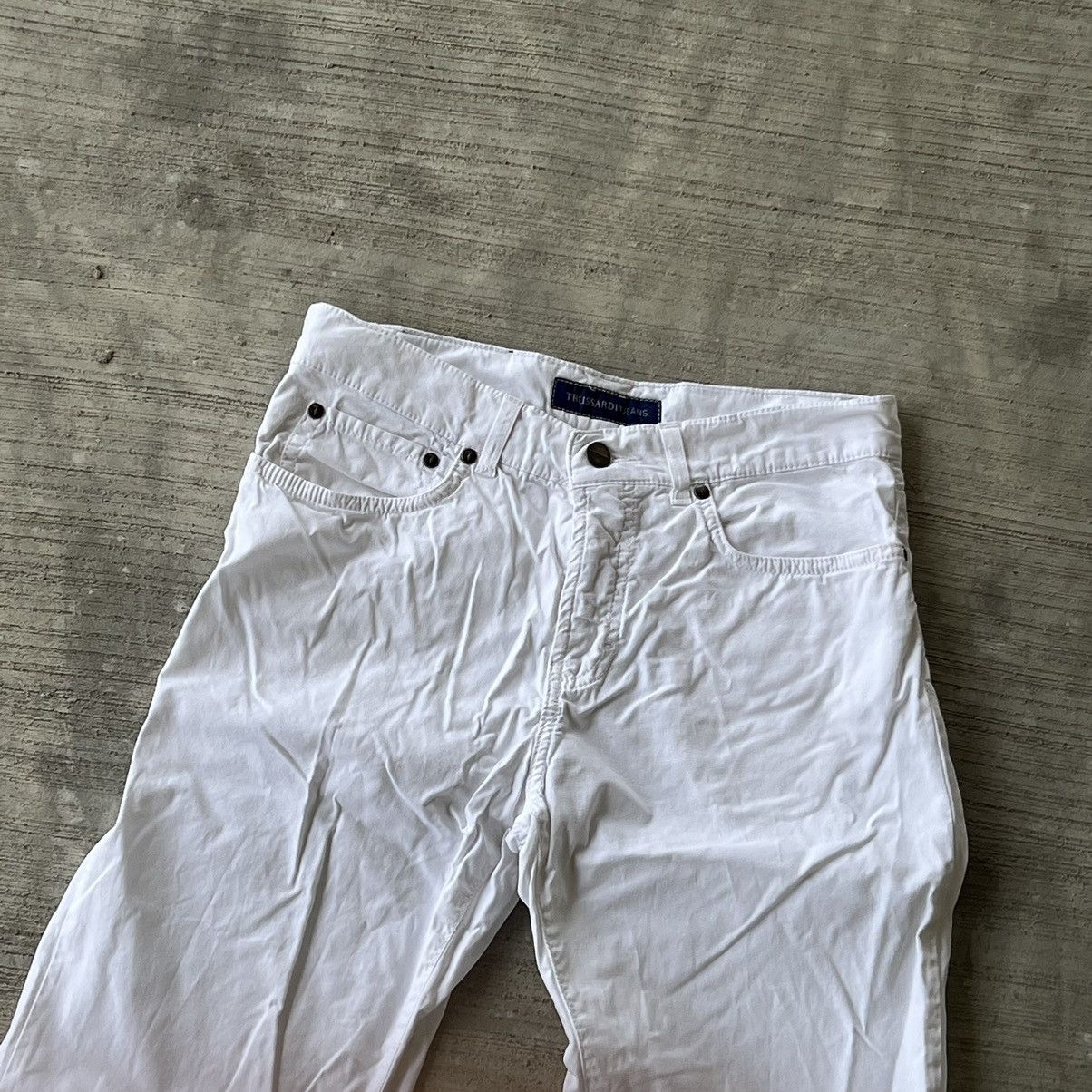 Trussardi Trussardi Jeans Vintage White Pants Denim Size US 32 / EU 48 - 2 Thumbnail
