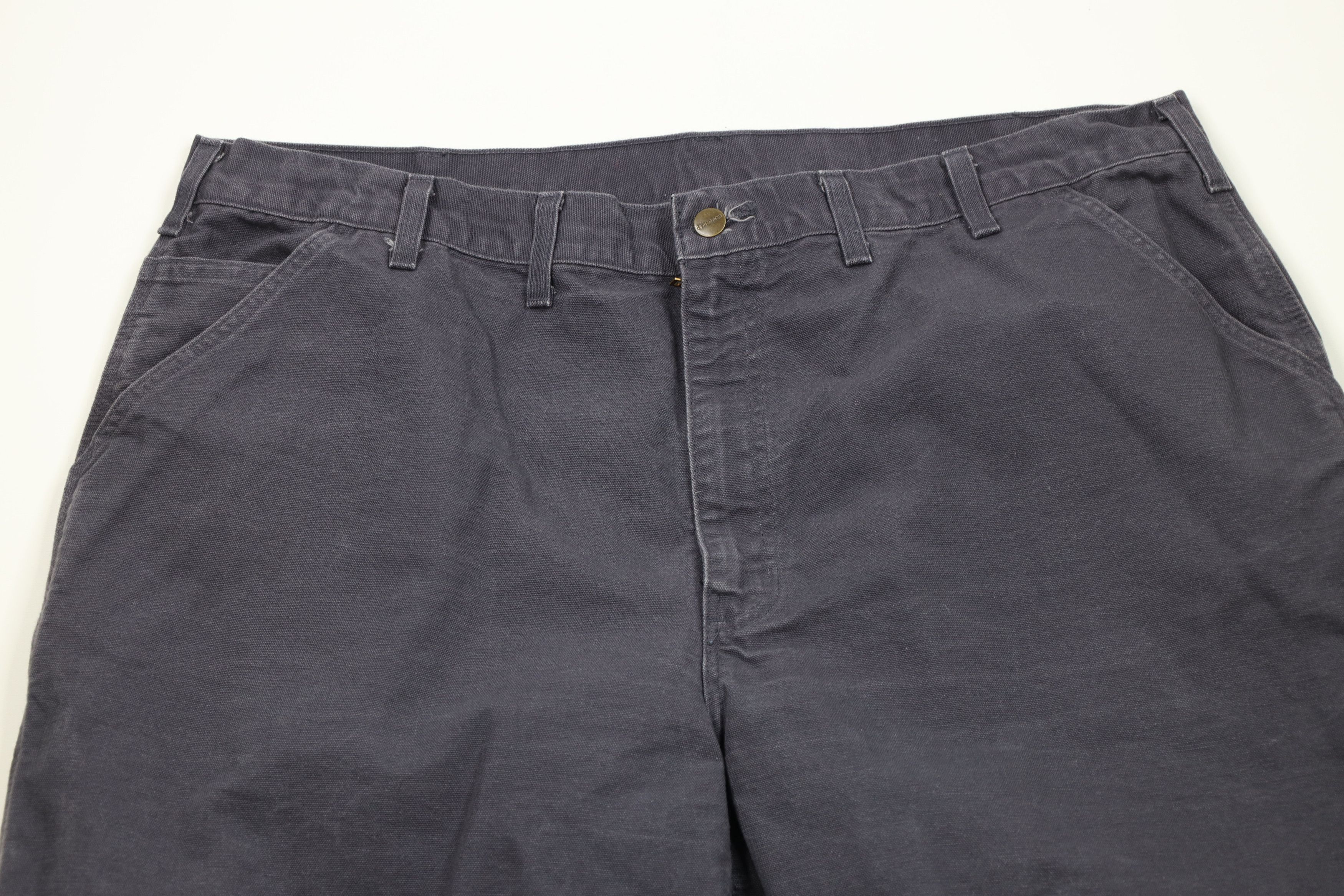 Carhartt Vintage Y2K Carhartt Wide Leg Canvas Dungaree Pants Blue Size US 44 / EU 60 - 2 Thumbnail