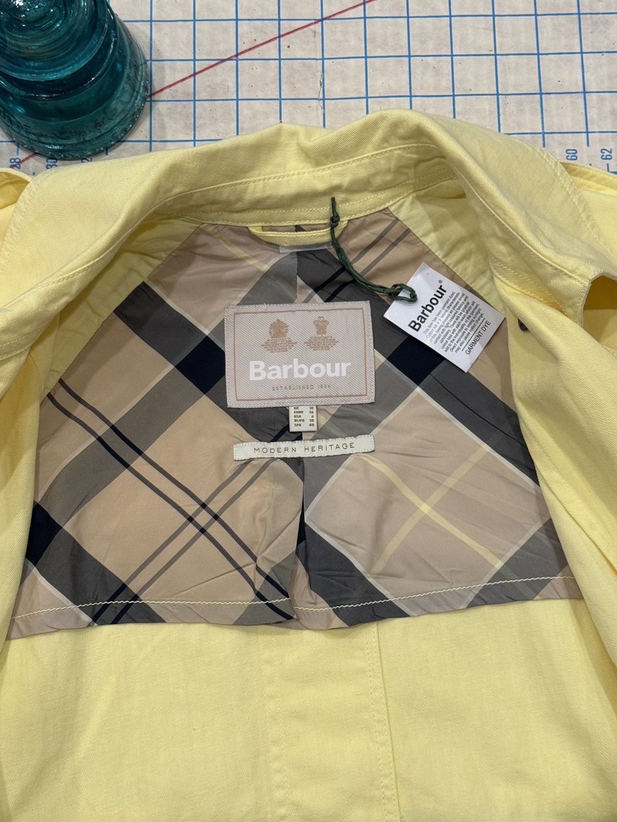 Barbour NWT Barbour Margaret Casual Lightweight Peacoat Yellow Size6 Size M / US 6-8 / IT 42-44 - 7 Thumbnail