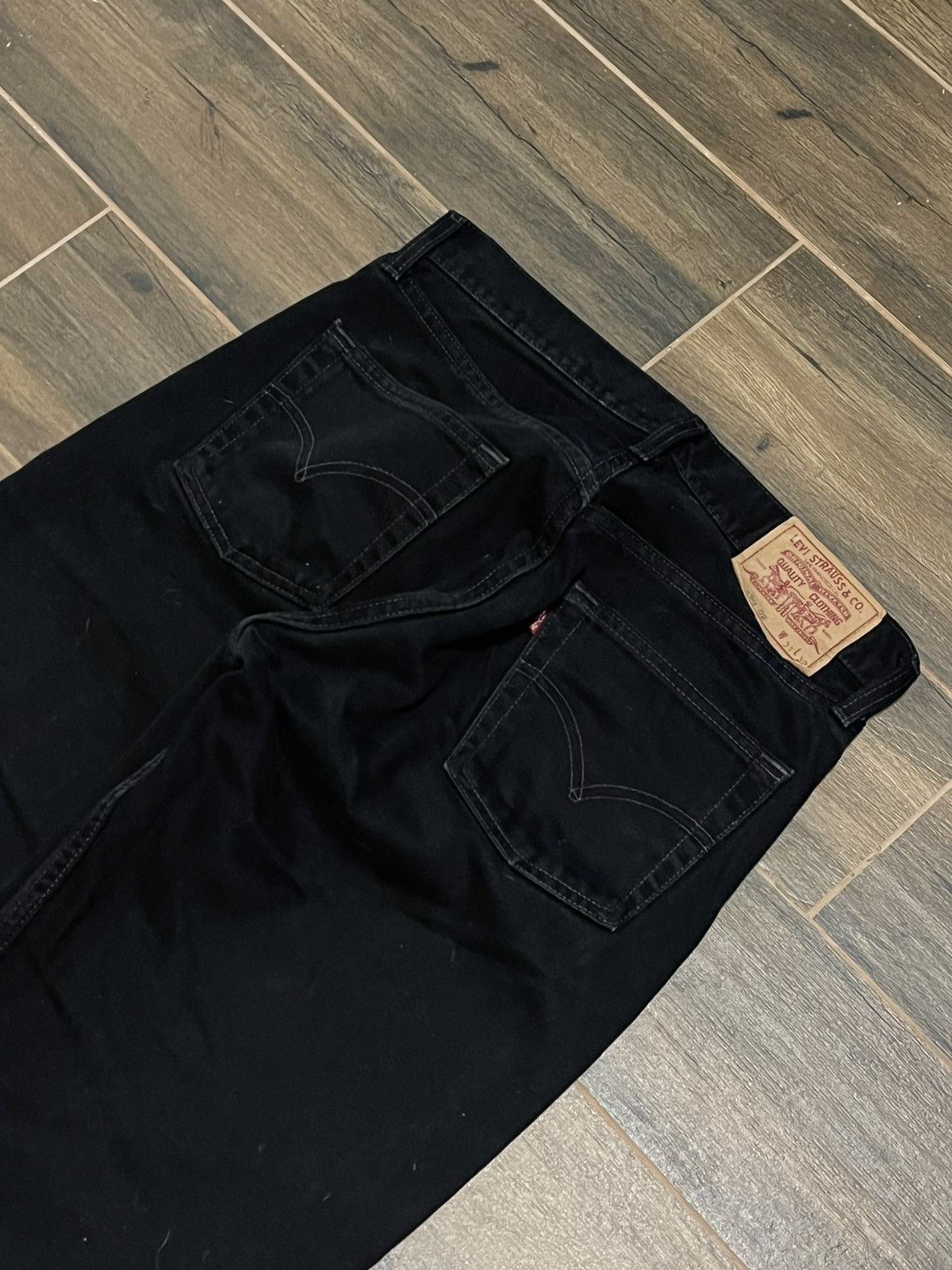 Levi's × Levi's Vintage Clothing × Vintage Levi's 590 Vintage Black Denim Jeans Size US 31 - 6 Thumbnail