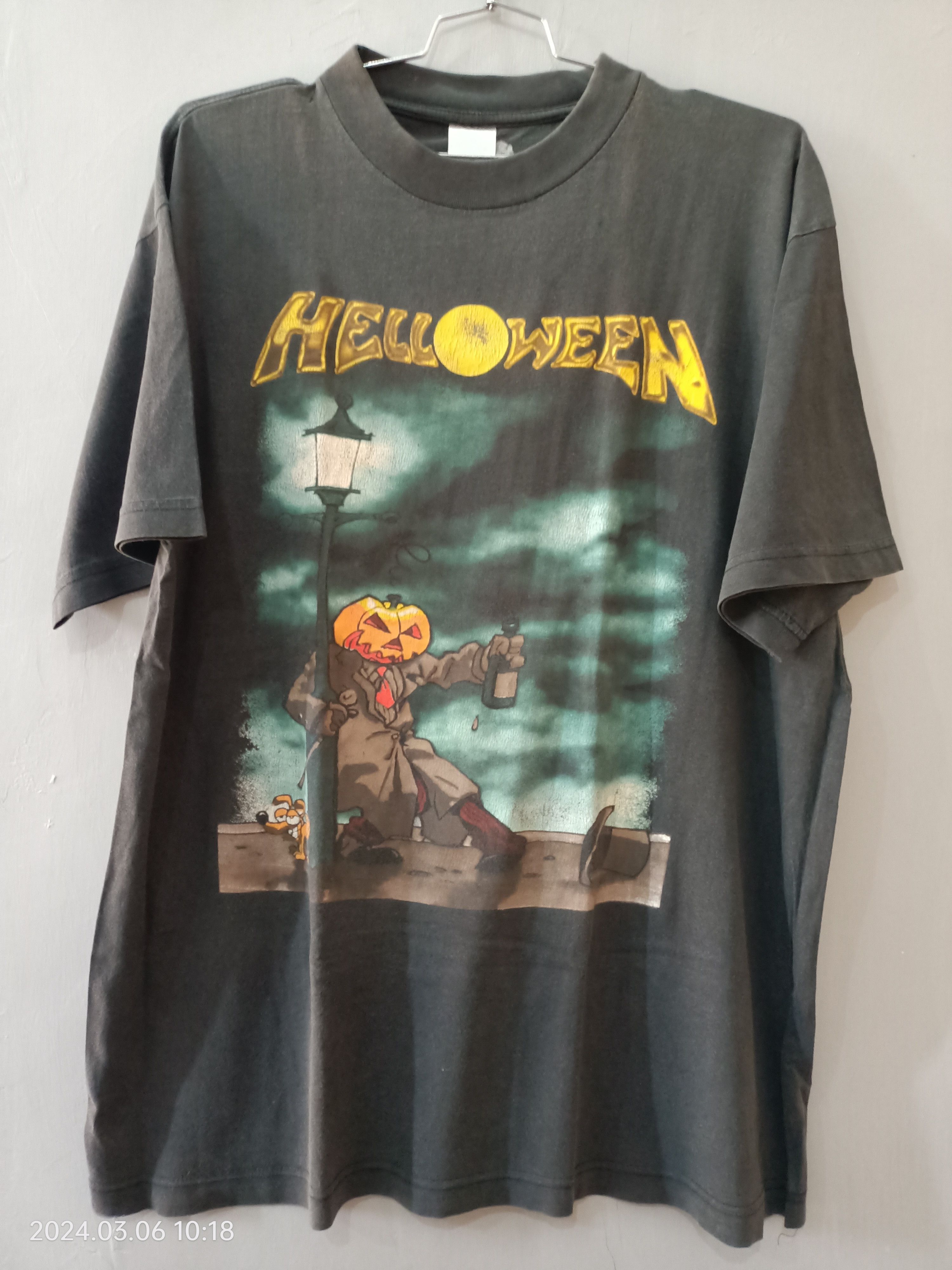 image of Band Tees Vintage Helloween Master Ring World Tour 94-95 in Black, Men's (Size Large)