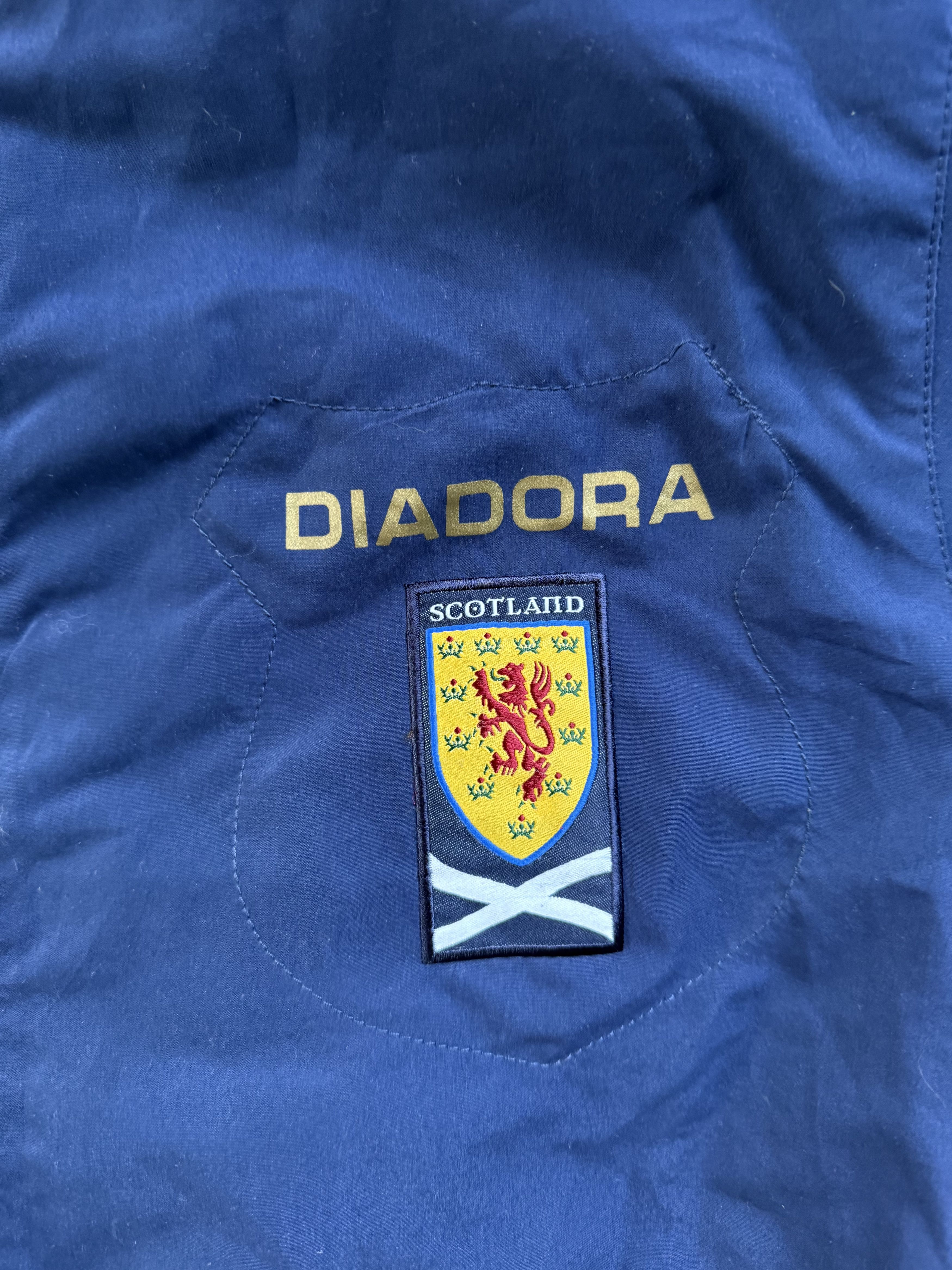 Diadora Scotland National Team Blue/Gold Football Jacket Size US L / EU 52-54 / 3 - 3 Thumbnail