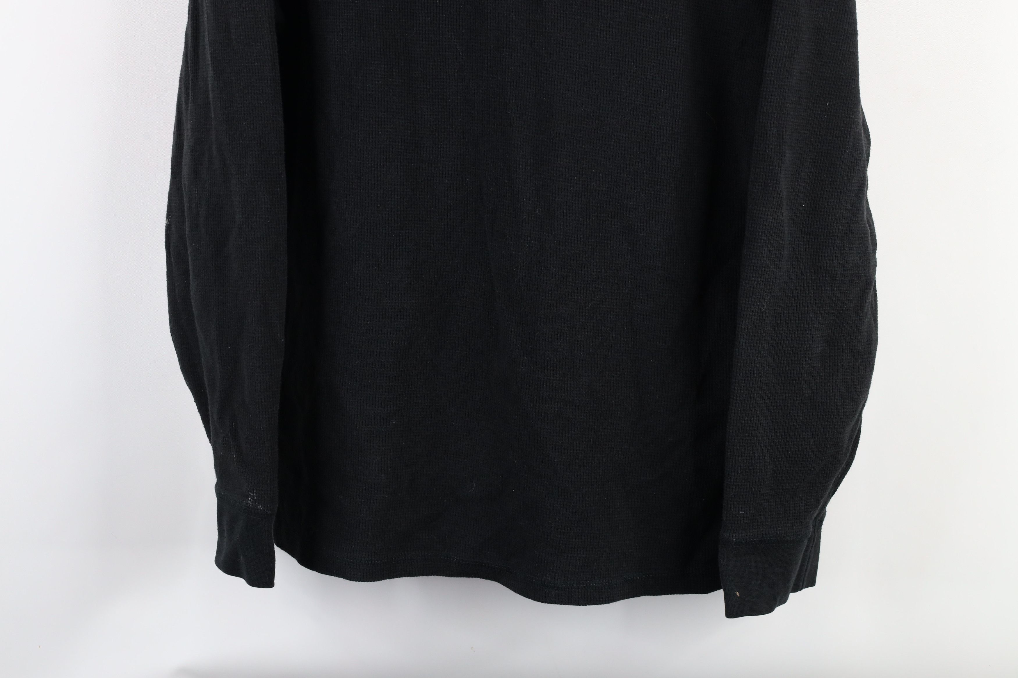 John Deere × Vintage Vintage John Deere Out Thermal Waffle Knit T-Shirt Black Size US L / EU 52-54 / 3 - 3 Thumbnail