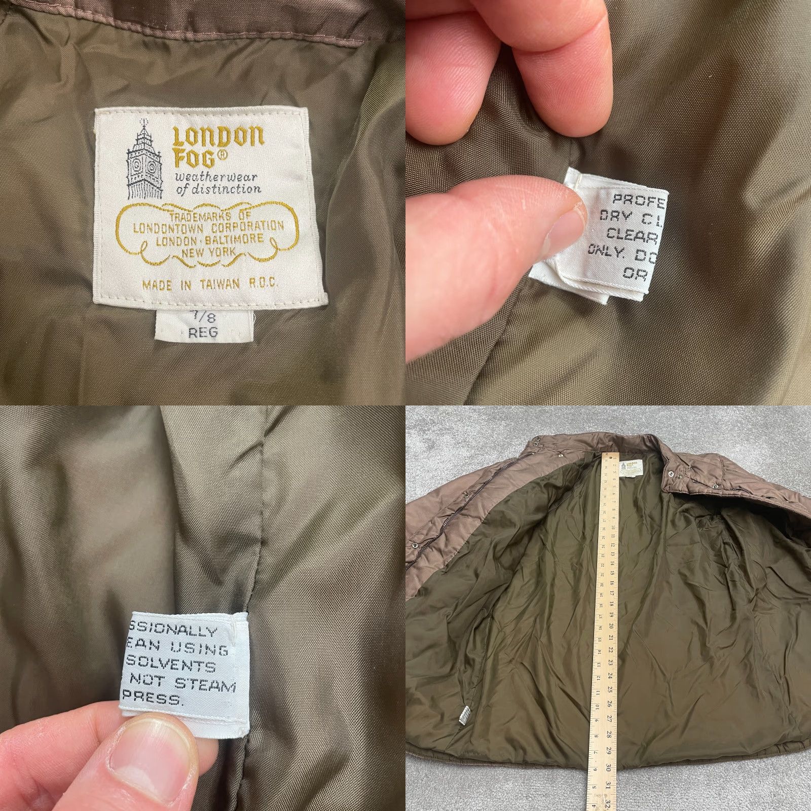 London Fog VINTAGE? No, but London Fog Quilted Puffer Jacket Womens 7/8 Reg Choco Brown Snap Button Outdoor Size M / US 6-8 / IT 42-44 - 8 Thumbnail