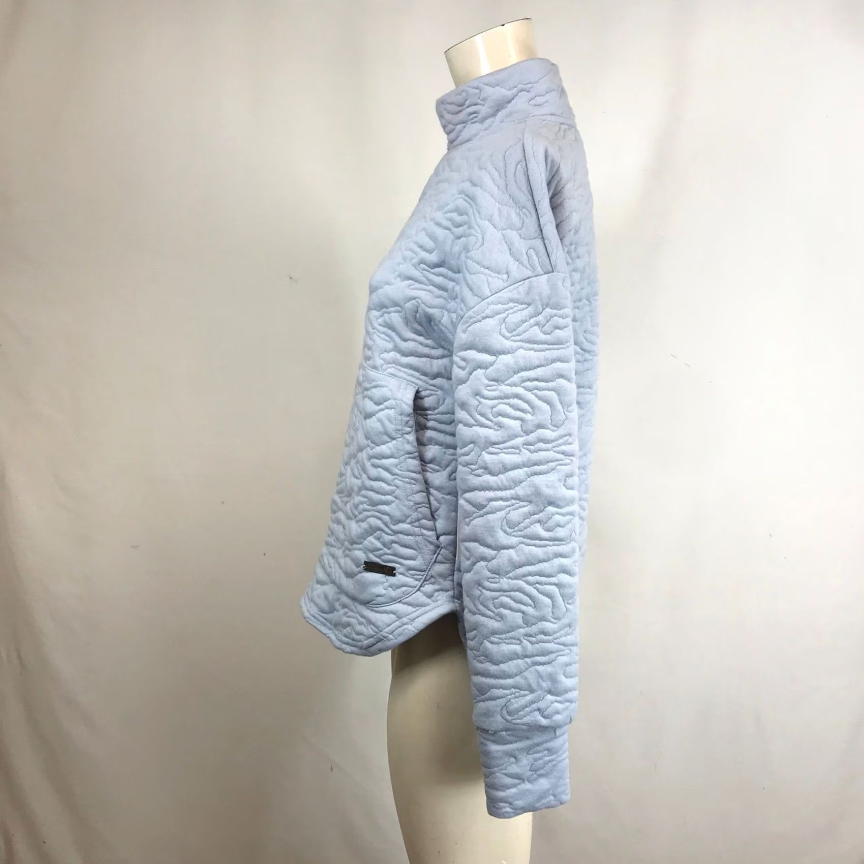 Nine West Nine West Active Quilted Mock Neck Sweatshirt Light Blue Pullover Women Size M Size S / US 4 / IT 40 - 7 Thumbnail