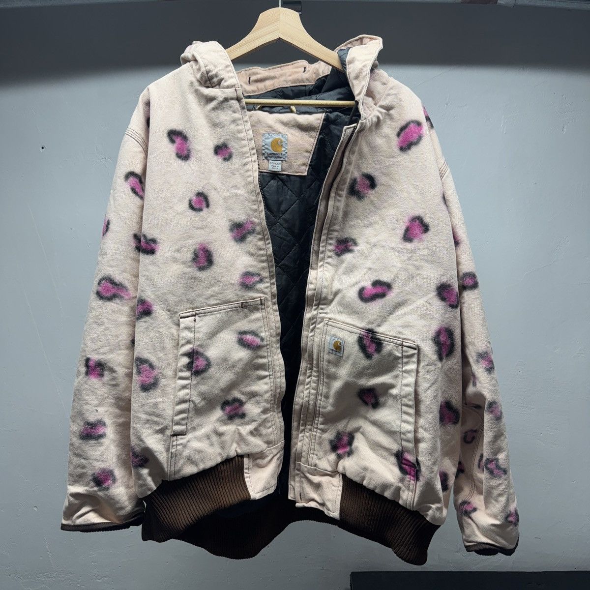 Carhartt Carhartt Leopard Print Heavyweight Work Jacket ERD Grunge Size US XXL / EU 58 / 5 - 1 Thumbnail