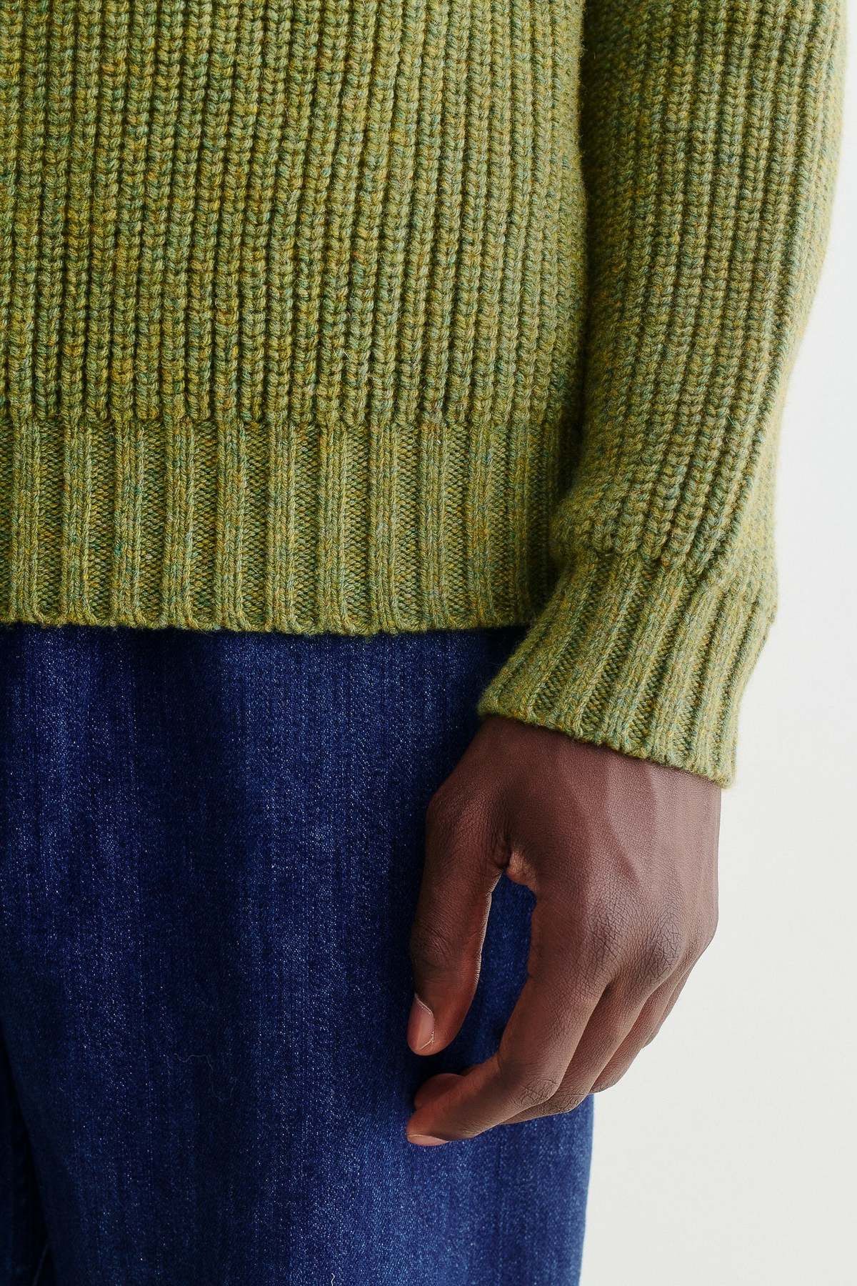 A Kind Of Guise 💚 AW22 A Kind Of Guise Badger Knit Sweater Thyme Melange Size US M / EU 48-50 / 2 - 7 Thumbnail