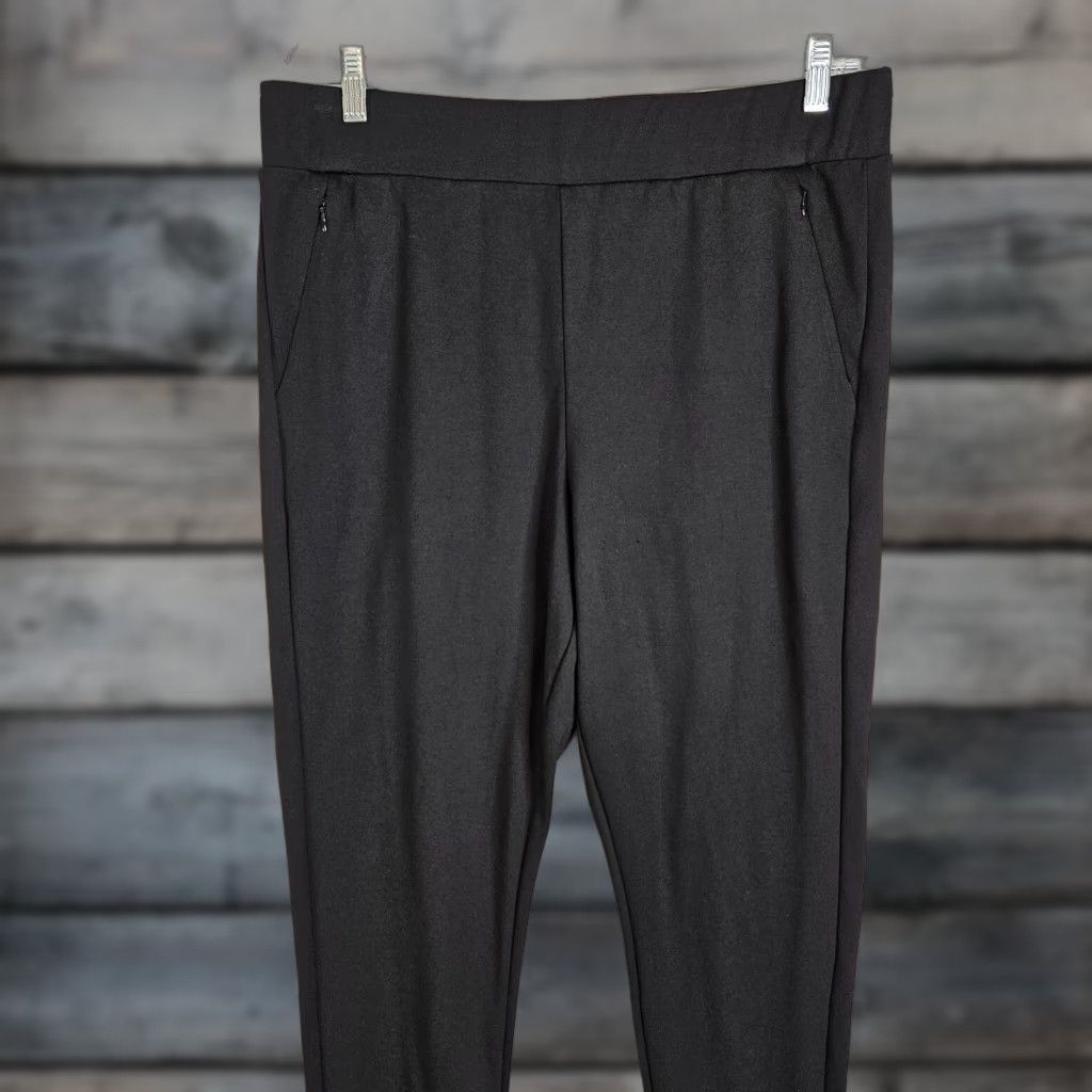 Vintage Universal Standard Womens Ponte Pants Sz 14-16 Black Pull On Size 36" / US 14 / IT 50 - 1 Thumbnail