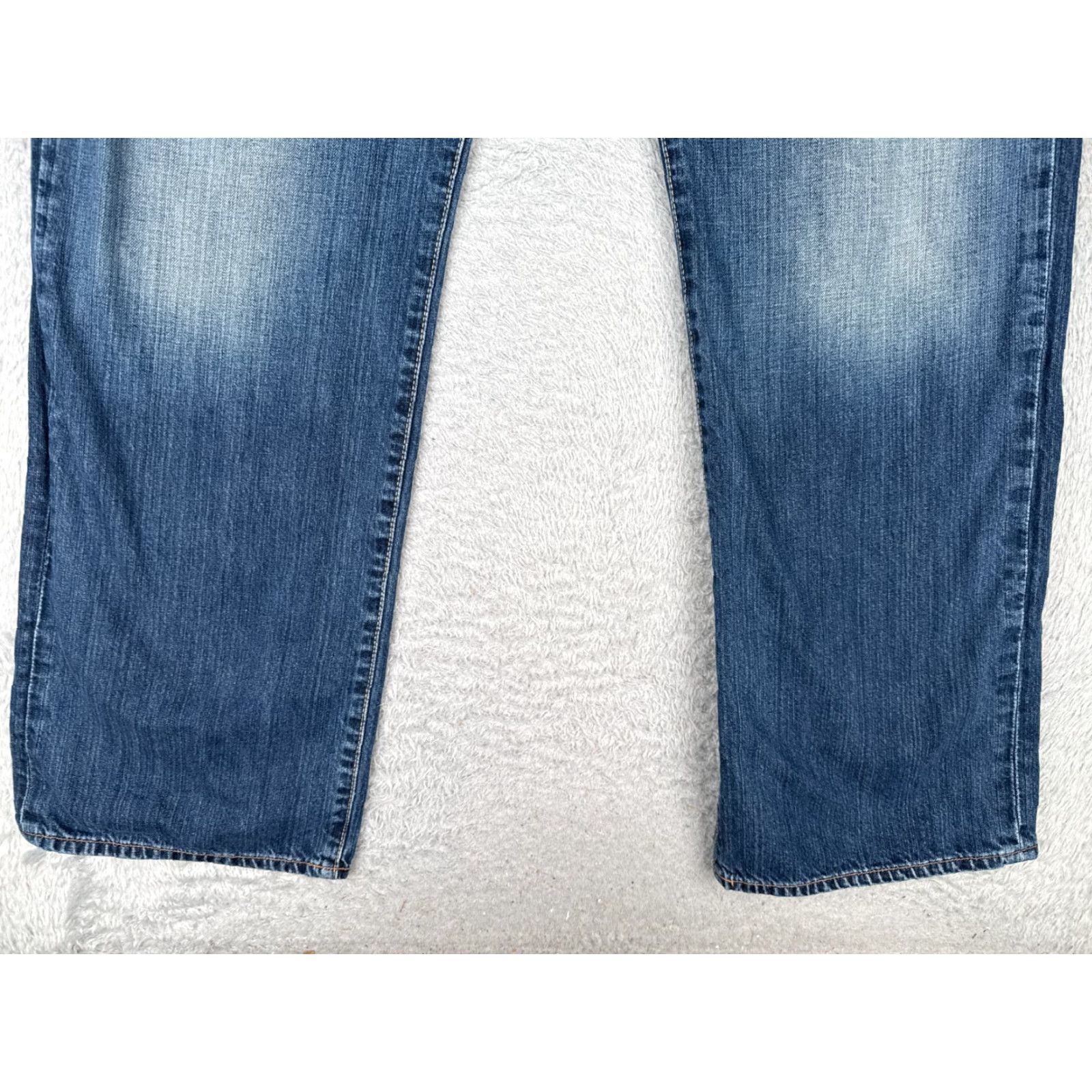 Lucky Brand VINTAGE Lucky Brand Jeans Mens 36x33 Blue Denim Bootcut Ashbury 181 100% Cotton Size US 36 / EU 52 - 2 Thumbnail