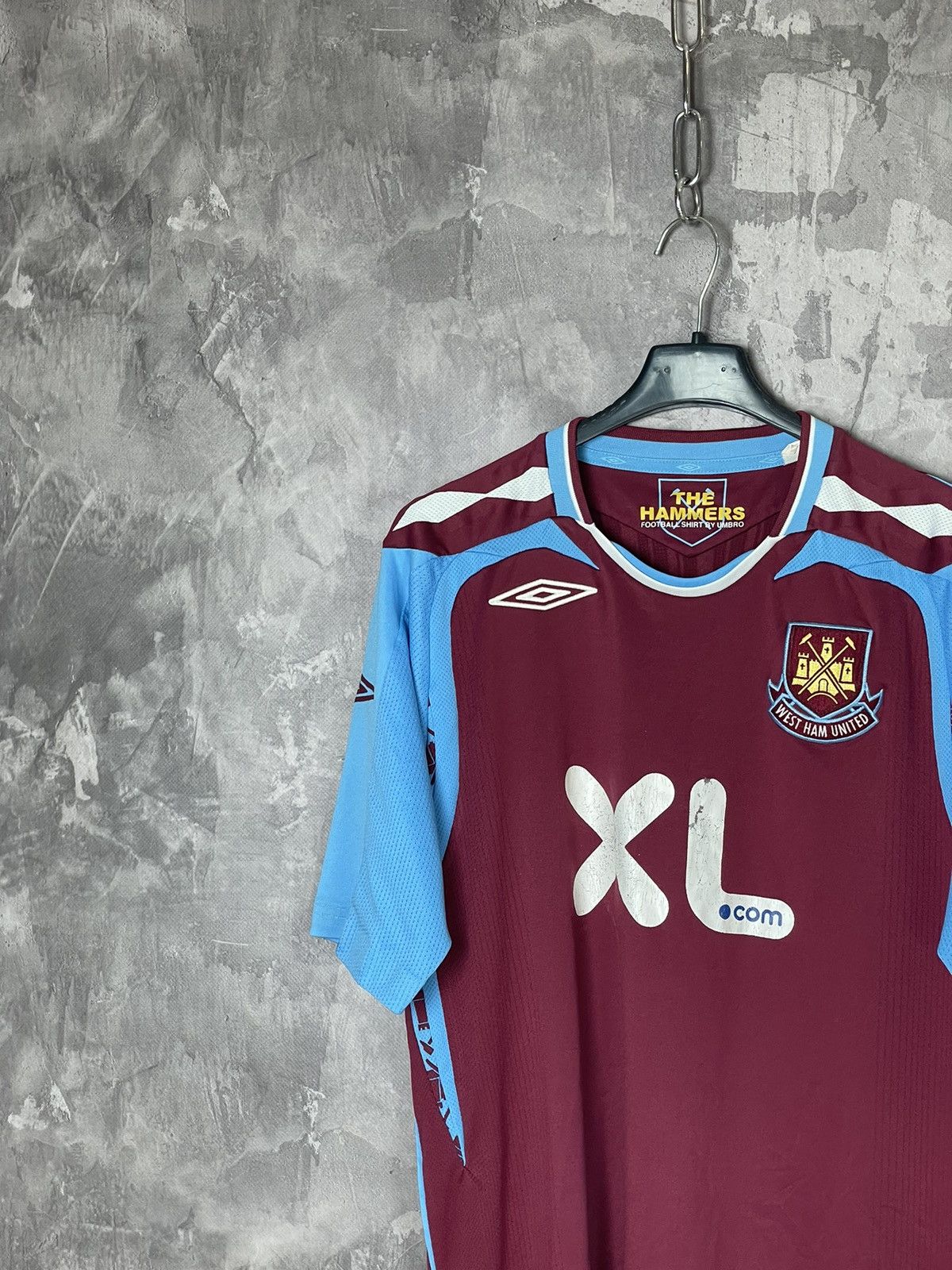 Umbro × Vintage WEST HAM UNITED 2008 2009 AWAY FOOTBALL SHIRT SOCCER JERSEY Size US M / EU 48-50 / 2 - 3 Thumbnail