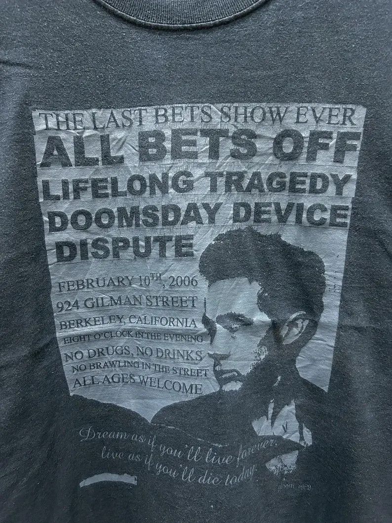 Vintage Vintage 2000s All Bets Off Band tshirt size M Size US M / EU 48-50 / 2 - 3 Thumbnail
