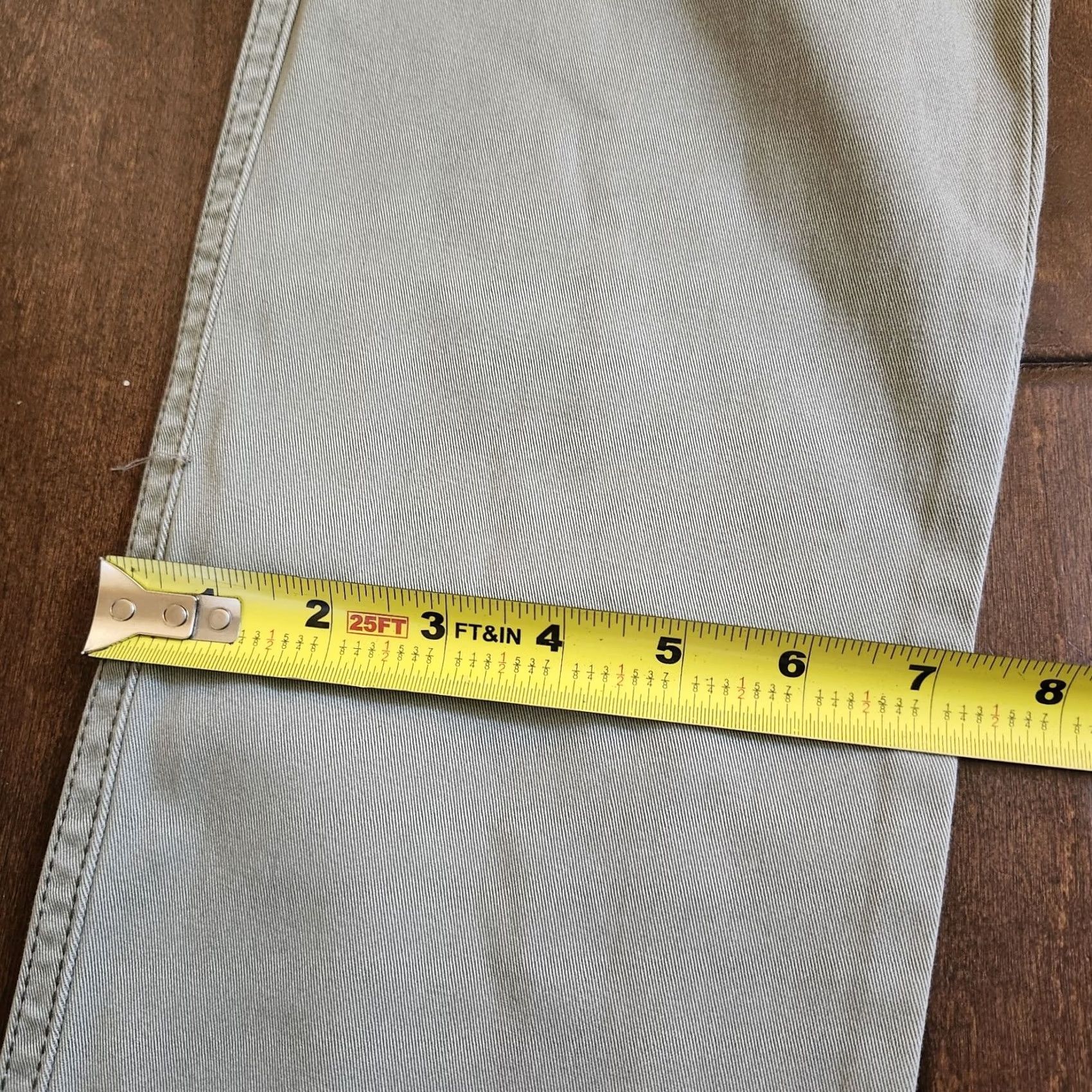 DKNY DKNY Women's Jeans - Khaki Gray - Size 6 - Cotton Spandex - Regular Fit - Zip Button Closure - Machine Washable - Solid - VAT? Size 28" / US 6 / IT 42 - 5 Thumbnail