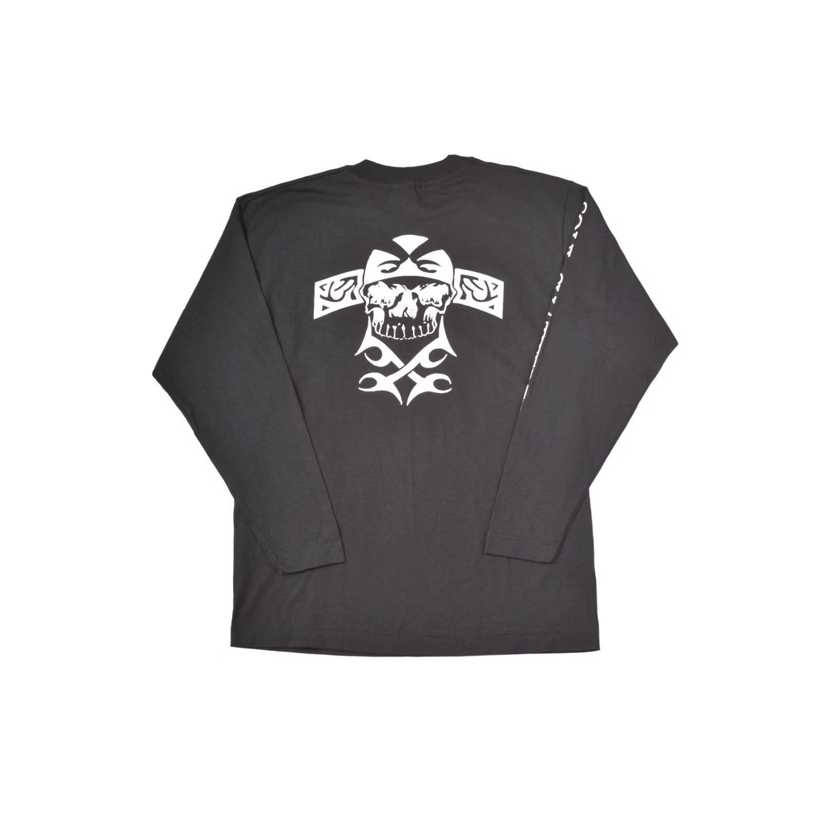 Vintage VINTAGE Rare Screen Stars Bad Karma Long Sleeve T-Shirt Mens L Black Rock Tee Size US L / EU 52-54 / 3 - 6 Thumbnail