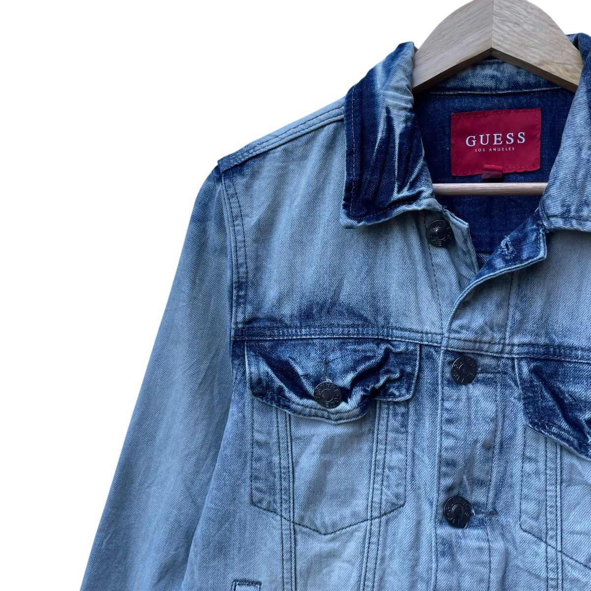 Guess 💥Vintage Guess Trucker Jacket Size US S / EU 44-46 / 1 - 3 Thumbnail