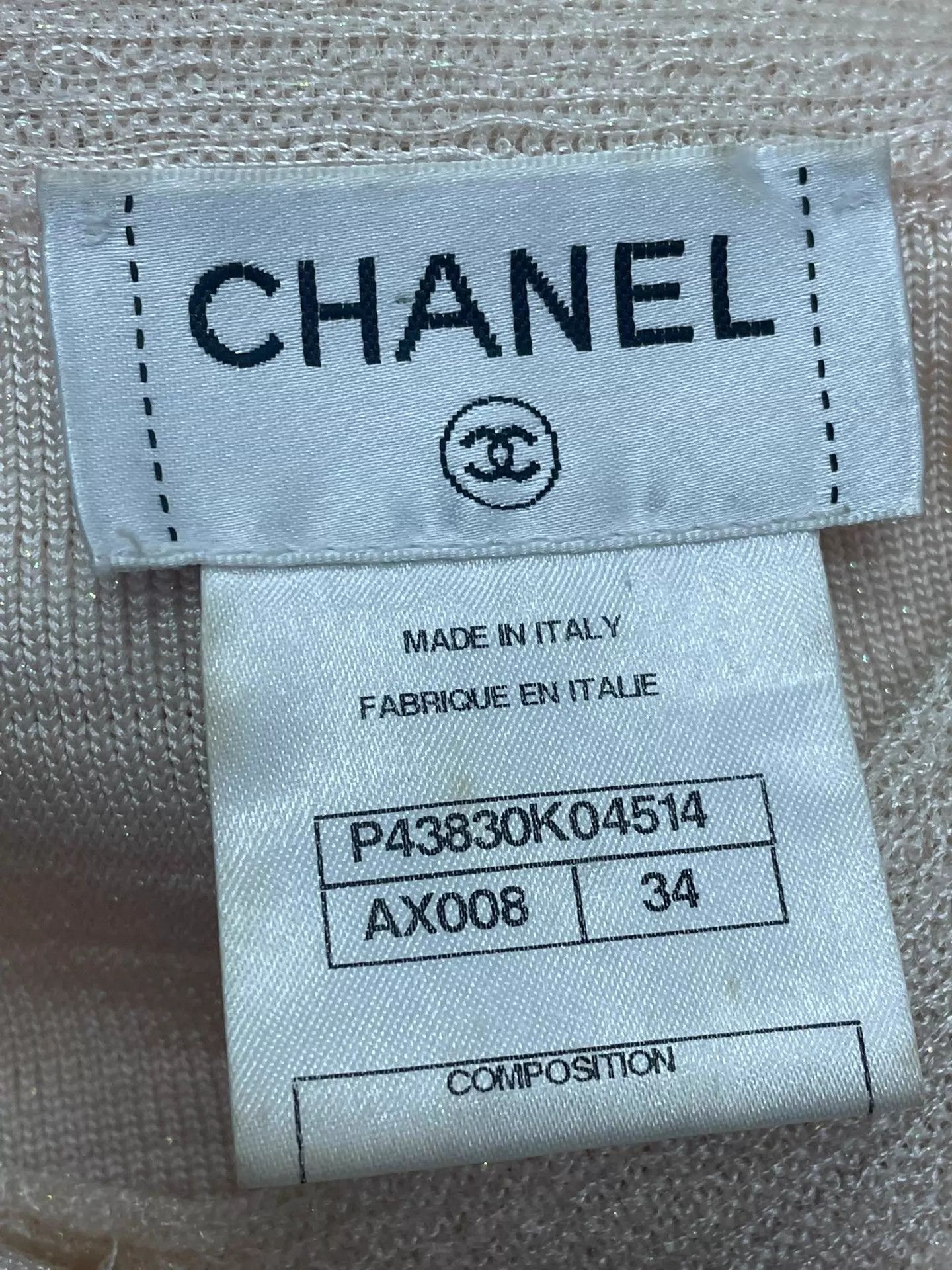 Chanel Chanel Underwater nude pink long cardigan size 34 Size XS / US 0-2 / IT 36-38 - 4 Thumbnail