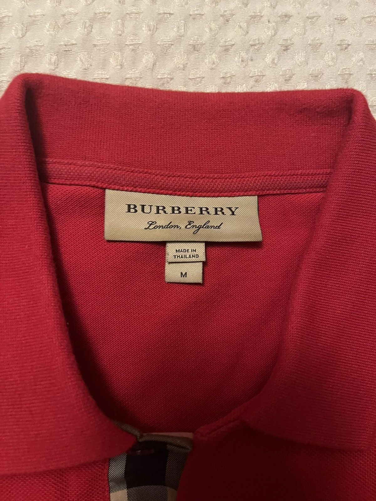 Burberry Burberry knit Red Polo (fits like a S) Size US M / EU 48-50 / 2 - 4 Thumbnail