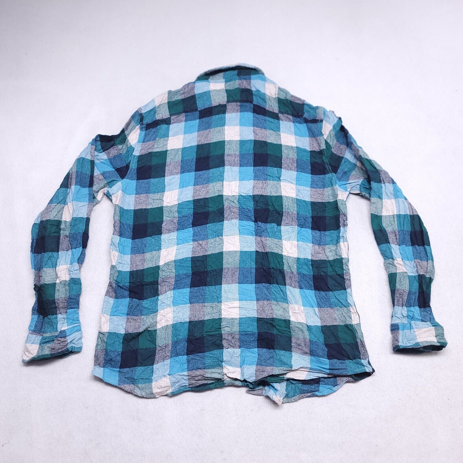 Sonoma Sonoma Gingham Flannel Shirt Mens Size L Green Gray Blue Size US L / EU 52-54 / 3 - 10 Thumbnail