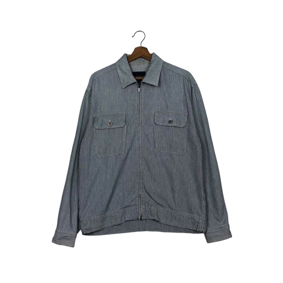 Japanese Brand 📌Vintage Hickory Chore Jacket Uniqlo Striped Issey Miyake Size US M / EU 48-50 / 2 - 2 Thumbnail