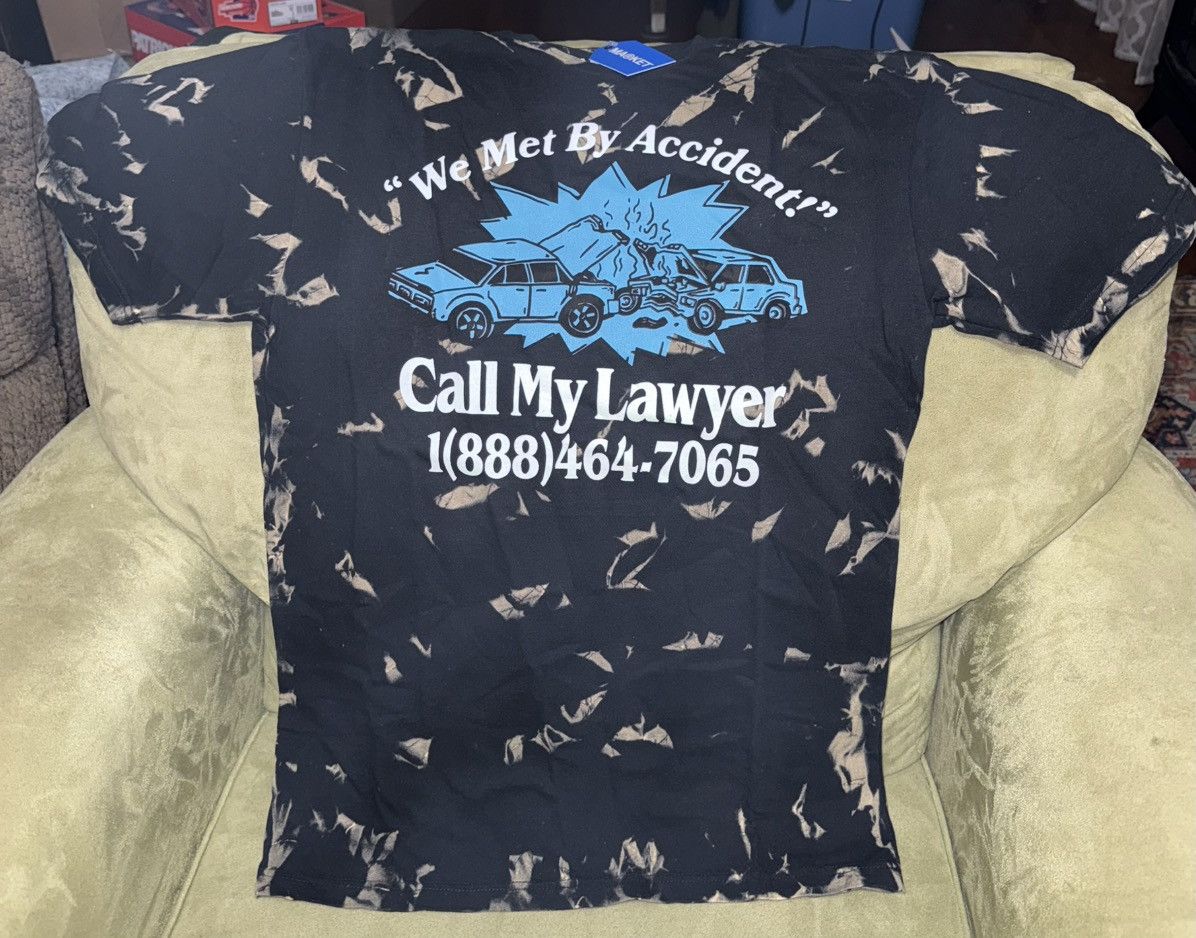 Market Market Studios “Call My Lawyer” tee, Medium, tie dye, tshirt Size US M / EU 48-50 / 2 - 8 Thumbnail