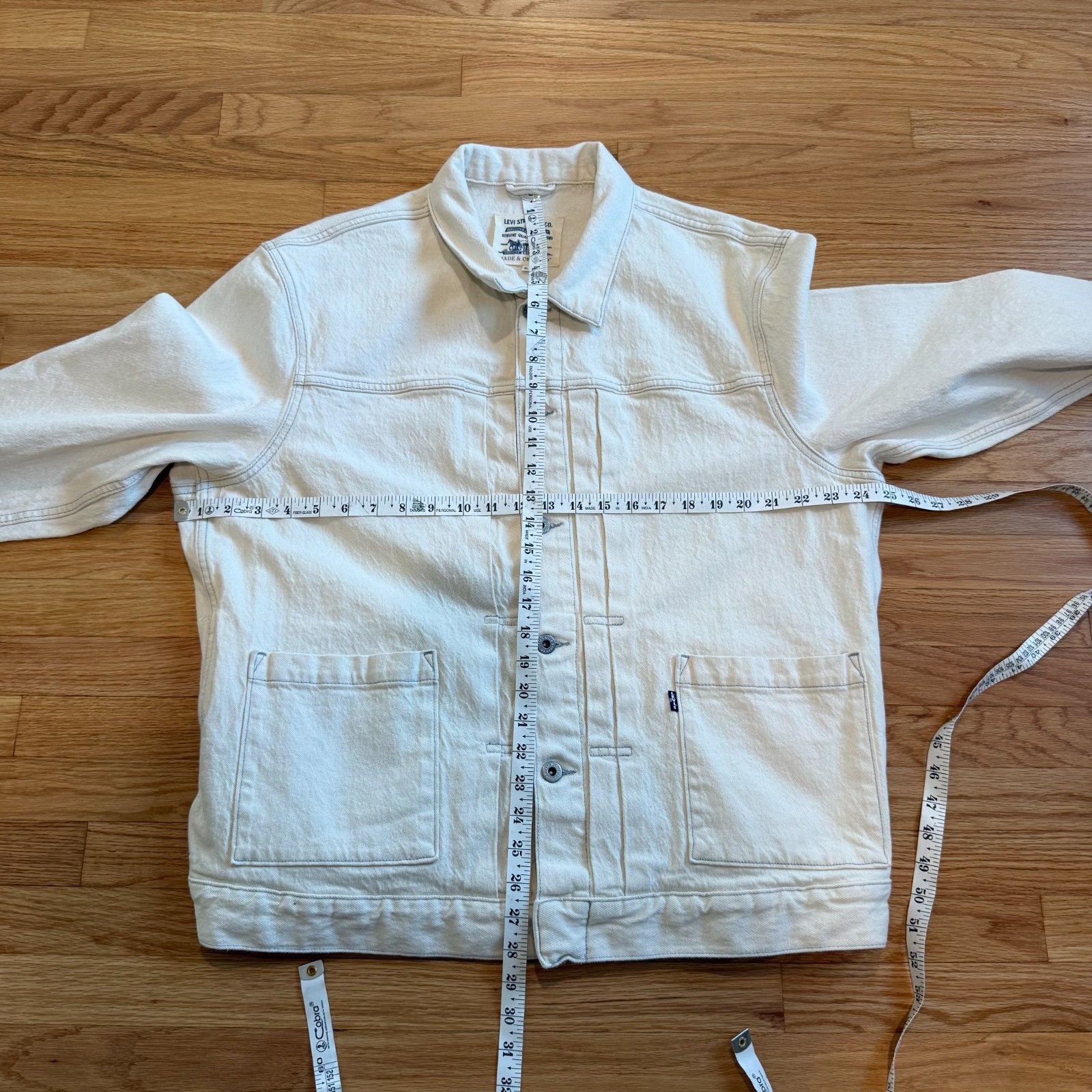 Levi's Made & Crafted Levi's Made & Crafted Type II Worn Trucker Jacket Light Sand Size US XL / EU 56 / 4 - 3 Thumbnail