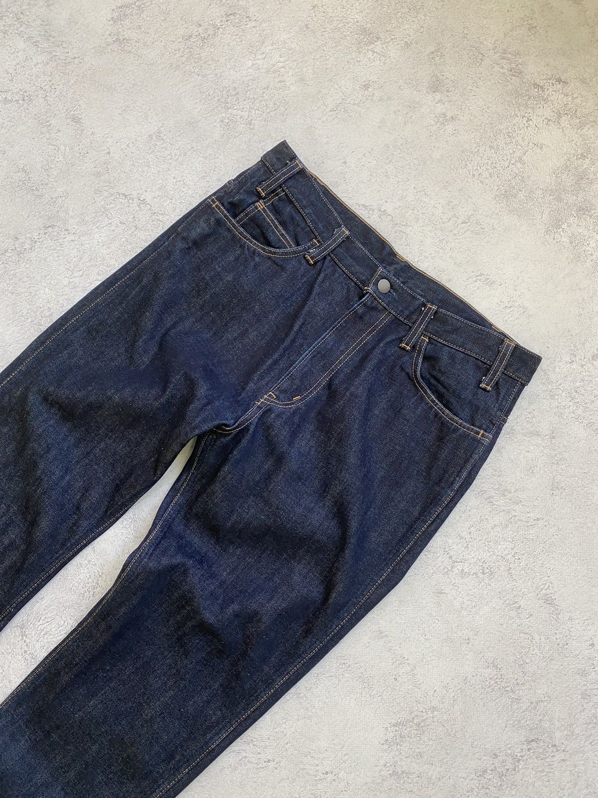 Unused Japanese Men’s Unused Denim Dark Blue Pants Size 3 Size US 32 / EU 48 - 4 Thumbnail