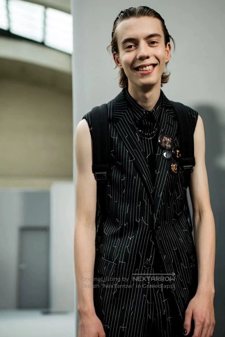 Dior Black Sleeveless Striped Abstract Button-Up Shirt. Size US M / EU 48-50 / 2 - 8 Thumbnail