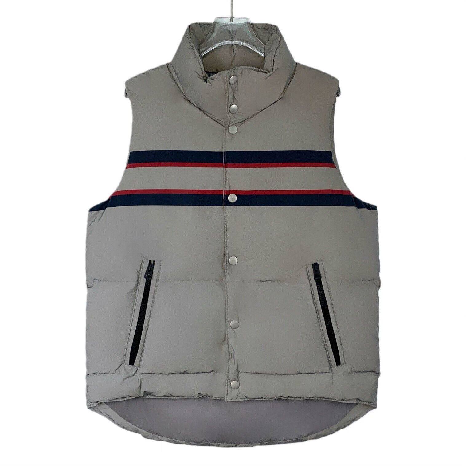 Dior Dior 2022 Gray Striped Star Sleeveless Down Vest Size US S / EU 44-46 / 1 - 1 Thumbnail