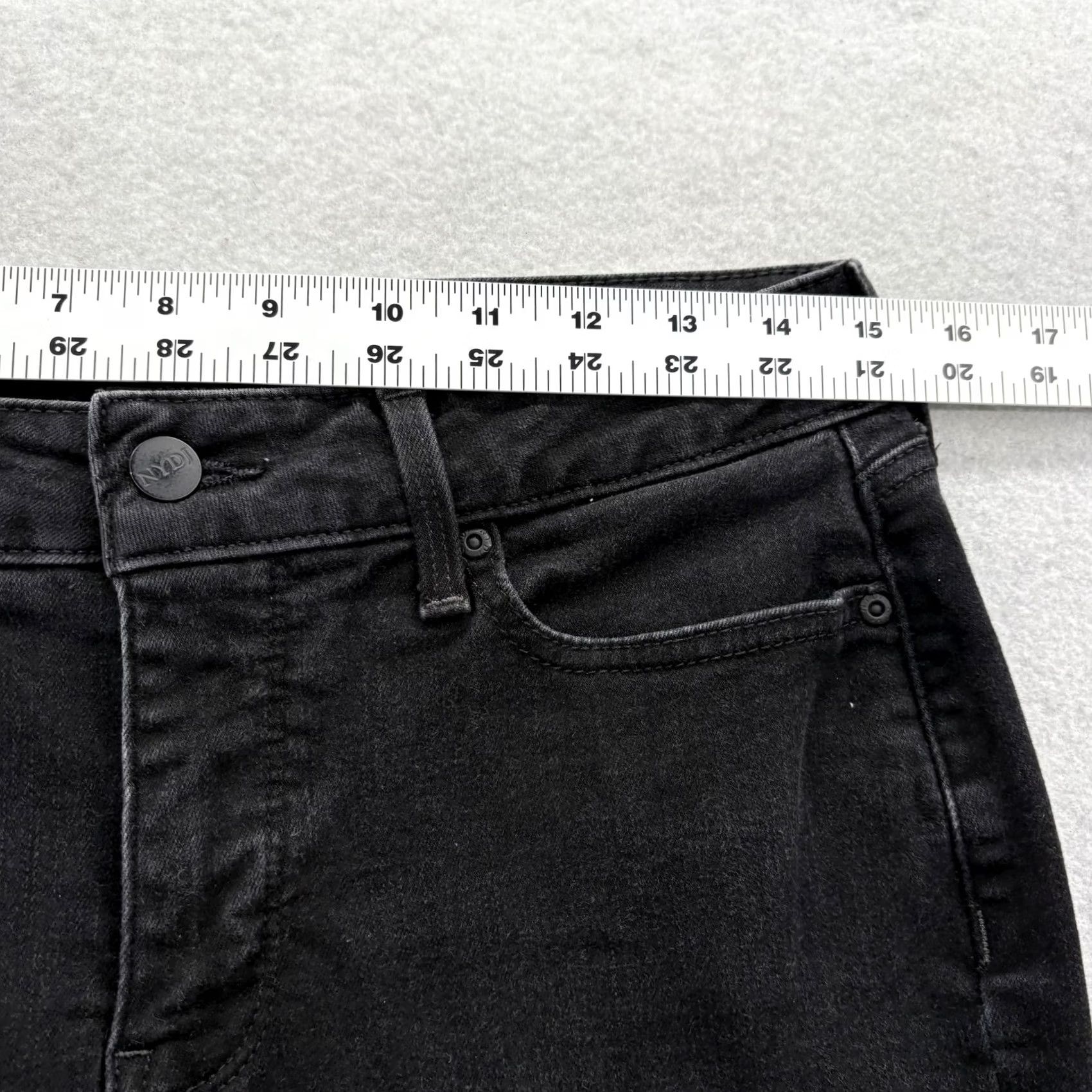 NYDJ NYDJ Marilyn Straight Jeans Womens Size 10 Black Mid Rise Stretch Shaping Size 32" / US 10 / IT 46 - 5 Thumbnail