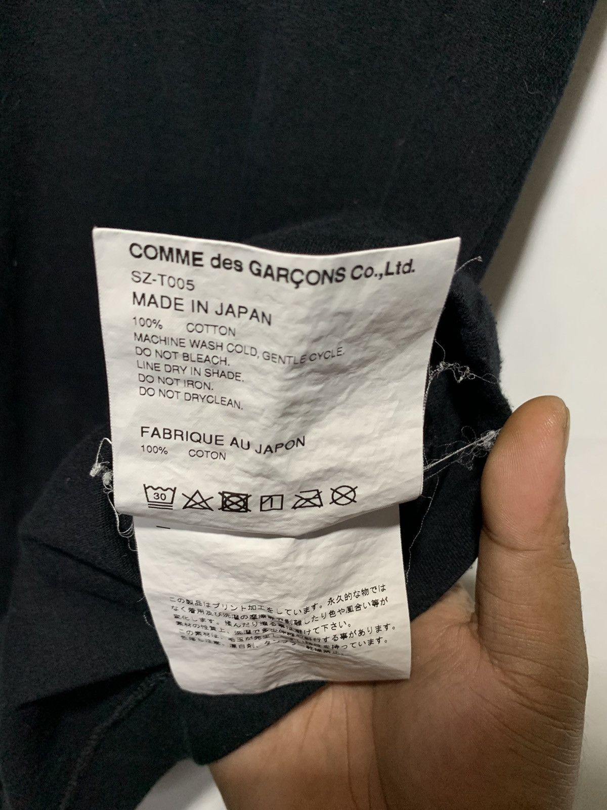 Comme des Garcons Comme des garcons script t shirt Size US L / EU 52-54 / 3 - 6 Thumbnail