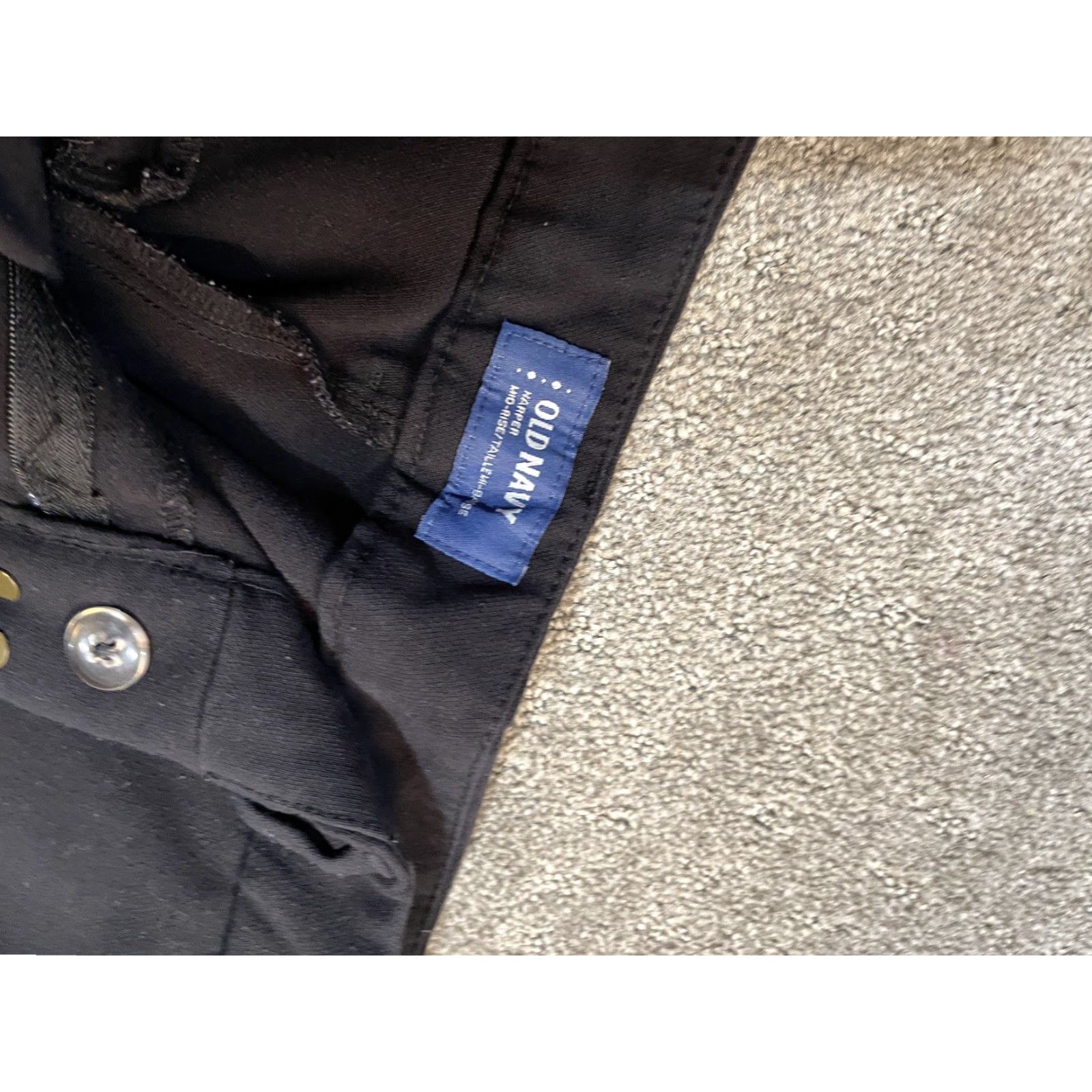 Old Navy Old Navy Harper Dress Pants Womens 10 Black Mid Rise Straight Stretch Career Pants Women Black 10 Formal Office Dresspants Size 32" / US 10 / IT 46 - 5 Thumbnail