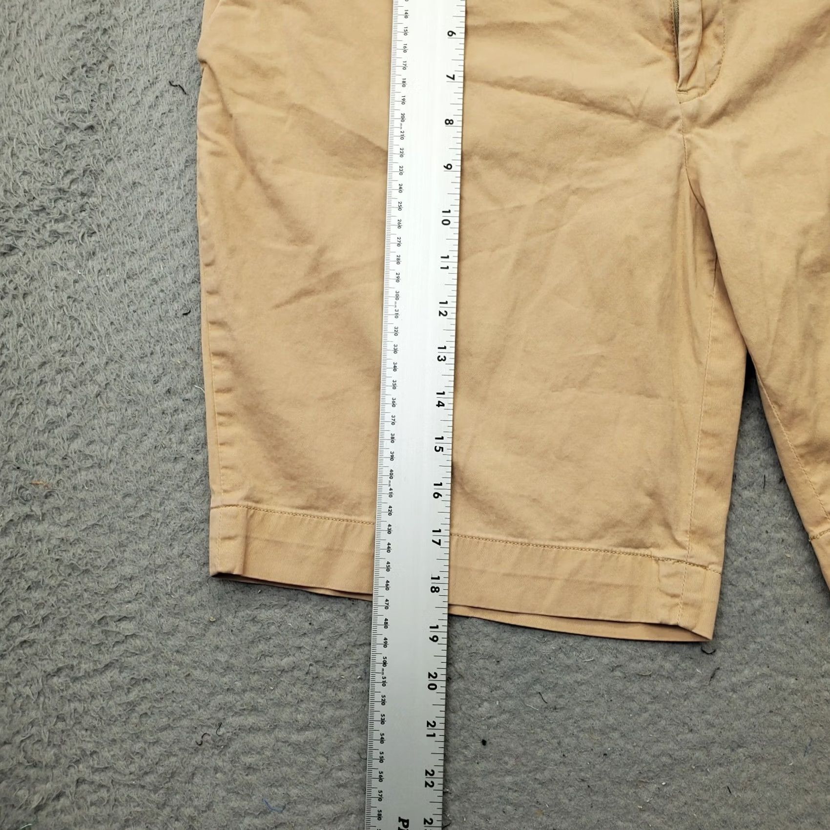 Polo Ralph Lauren Polo Ralph Lauren Chino Short Mens 36 Tan Cotton Slash Pocket Flat Front Size US M / EU 48-50 / 2 - 3 Thumbnail