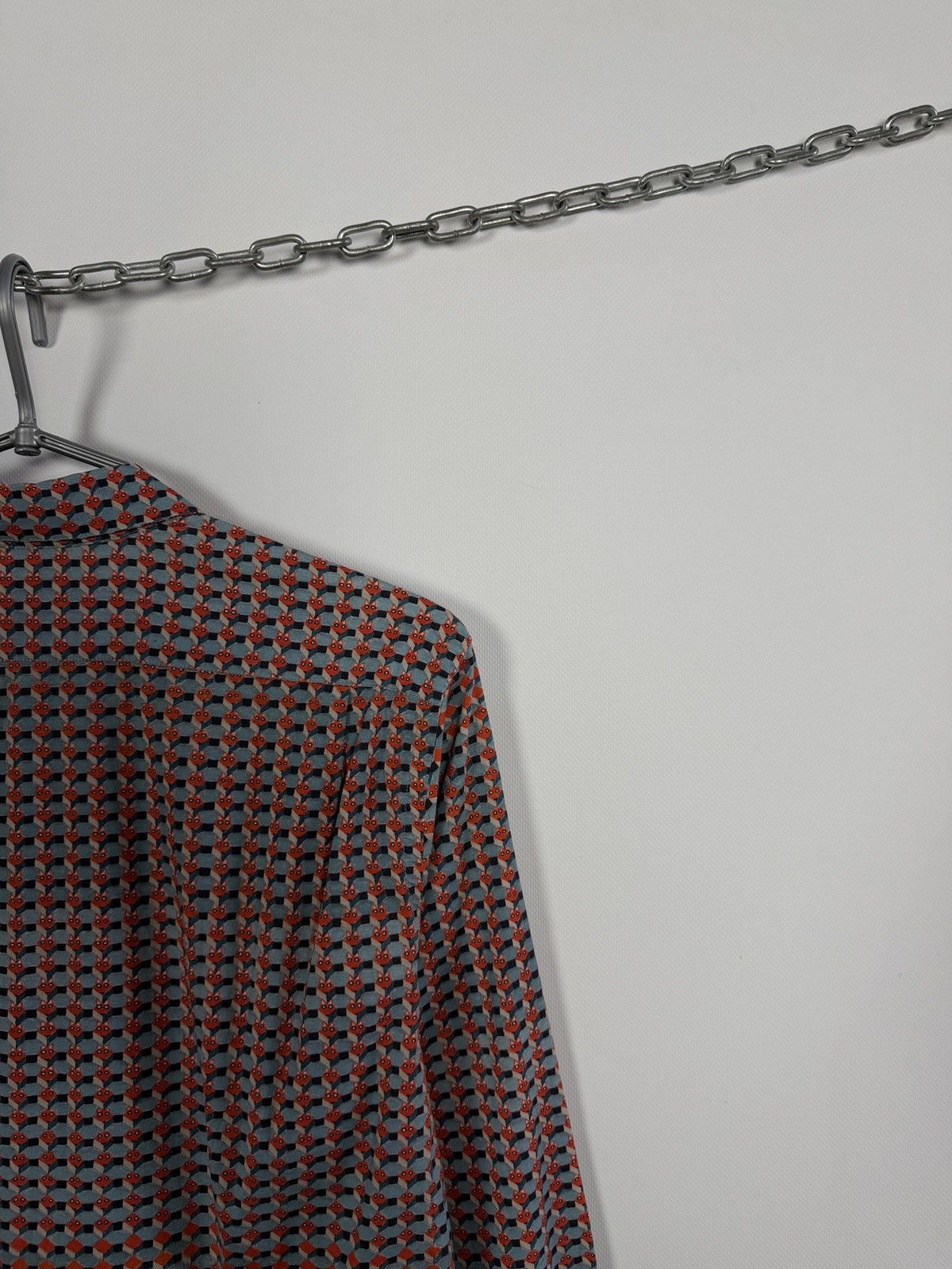 Paul Smith Paul Smith Long Sleeve Geometric Shirt Button Up Slim Fit Size US M / EU 48-50 / 2 - 10 Thumbnail