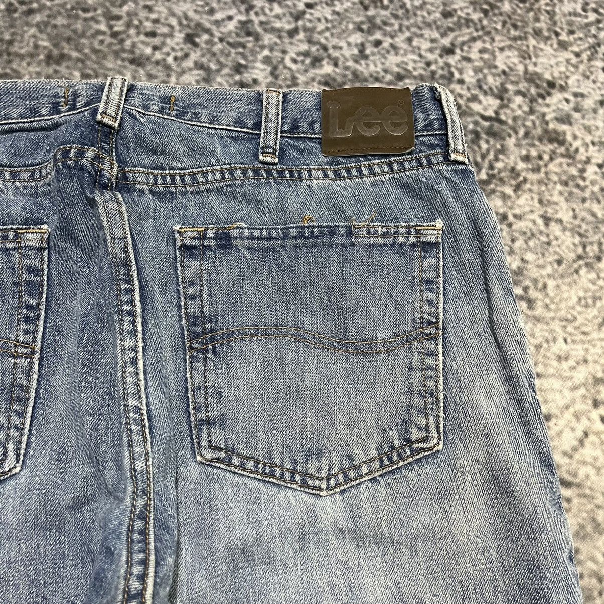 Lee Vintage Lee Distressed Faded Workwear Skater Blue Jeans Size US 36 / EU 52 - 4 Thumbnail