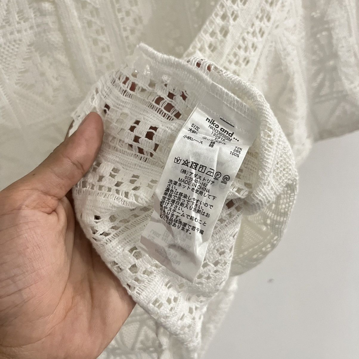 Issey Miyake Niko And Unique Crochet Shirt Size US M / EU 48-50 / 2 - 6 Thumbnail