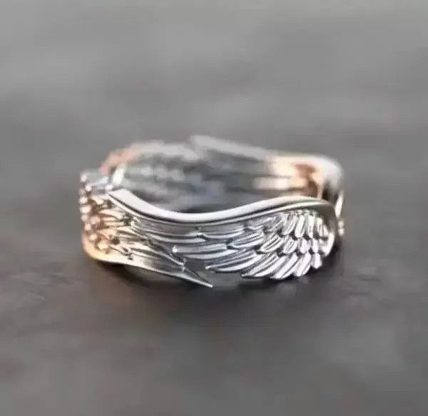 Japanese Brand Streetwear Vintage Angel Wings Ring Size ONE SIZE - 3 Thumbnail